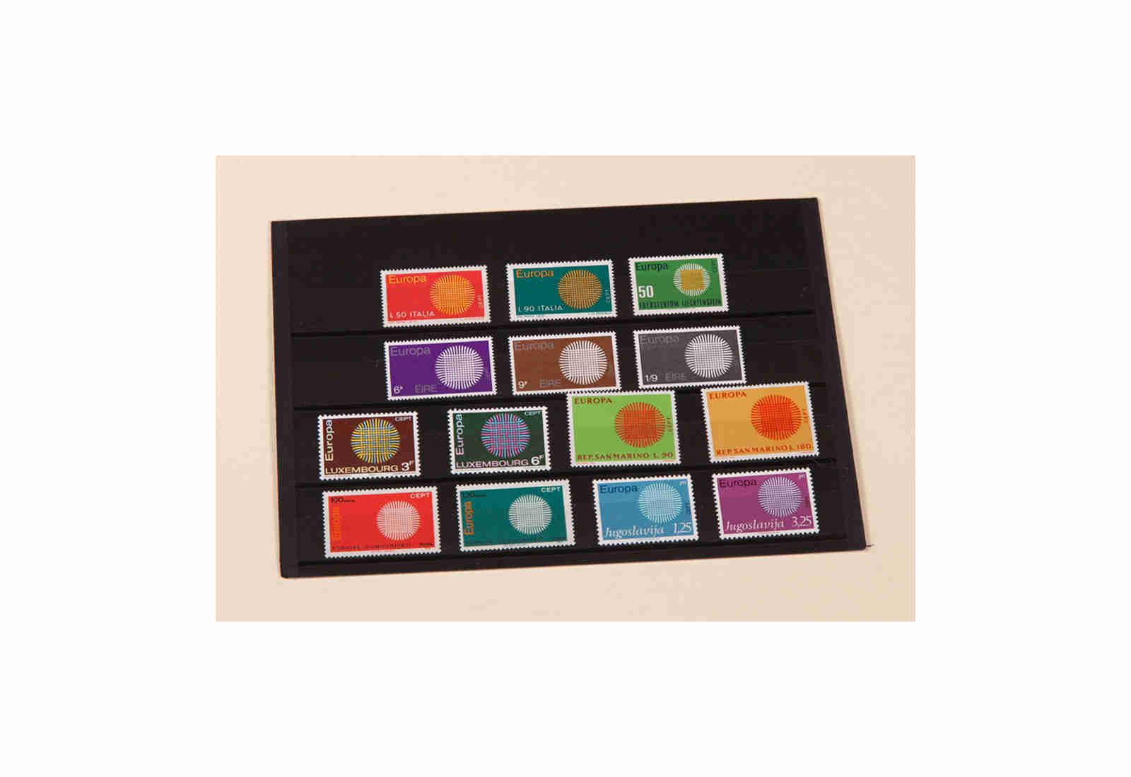 Briefmarken CEPT 16 Ausgaben aus 1970 postfrisch per 20 Stück