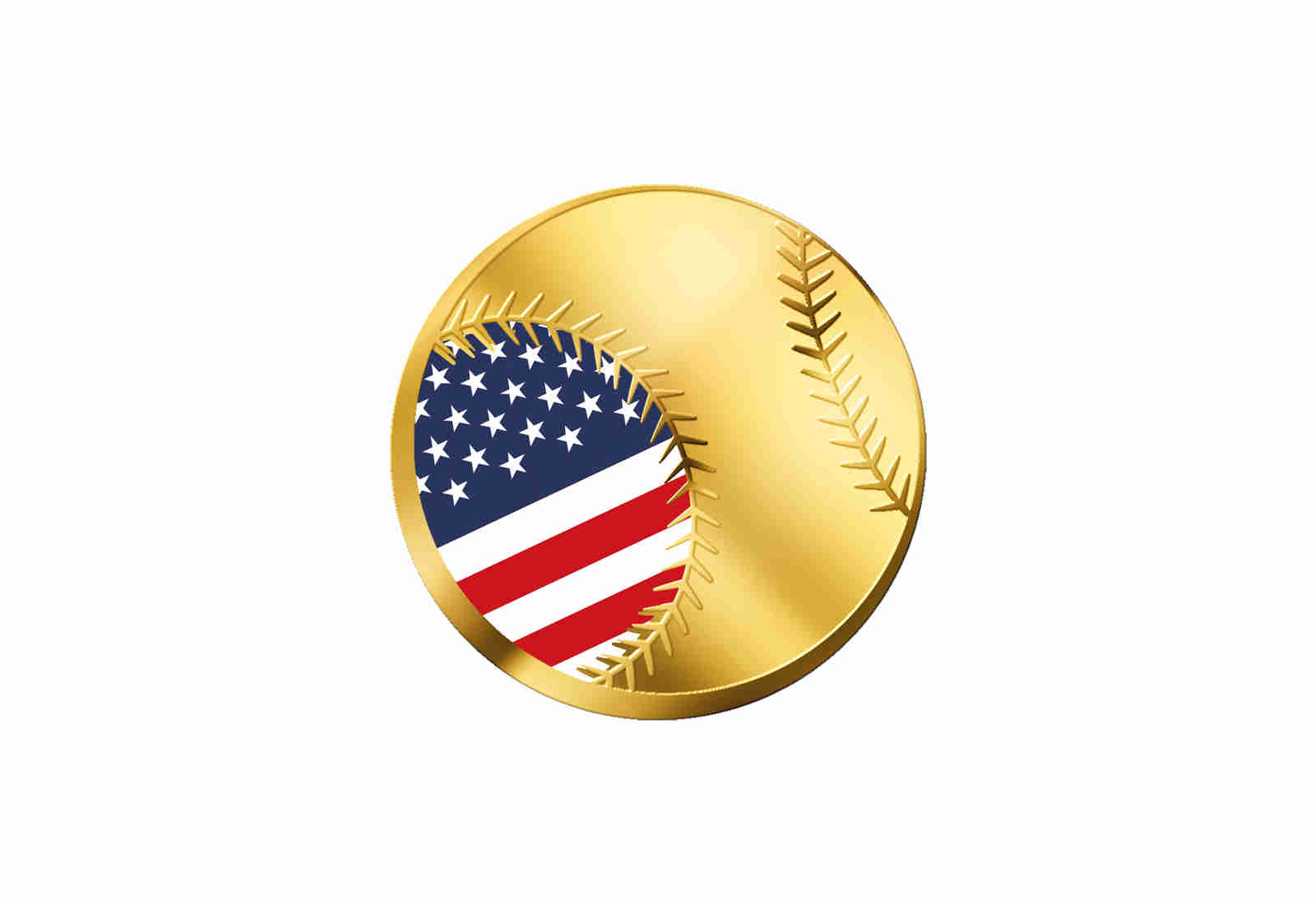 Goldmünze Baseball USA 999/1000 Gold Geschenk inkl. Etui Sport