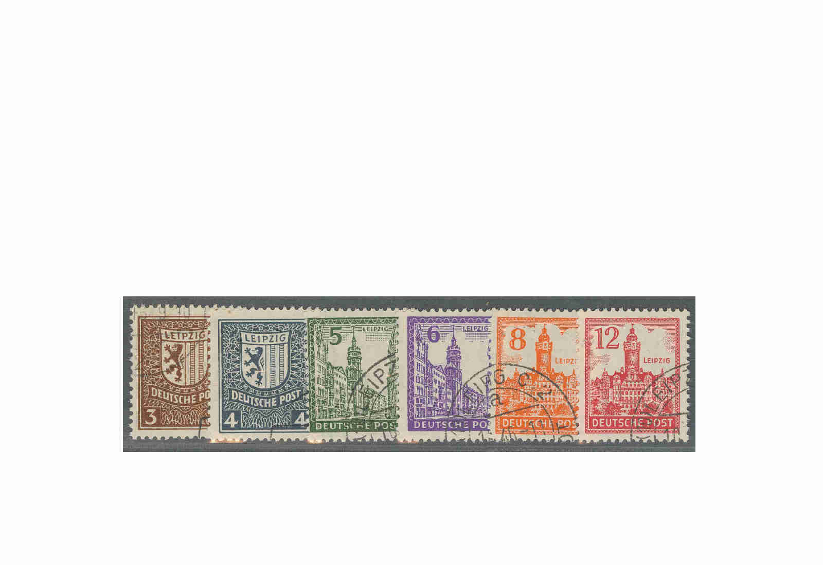 SBZ Michel-Nr. 150/155 Y gestempelt