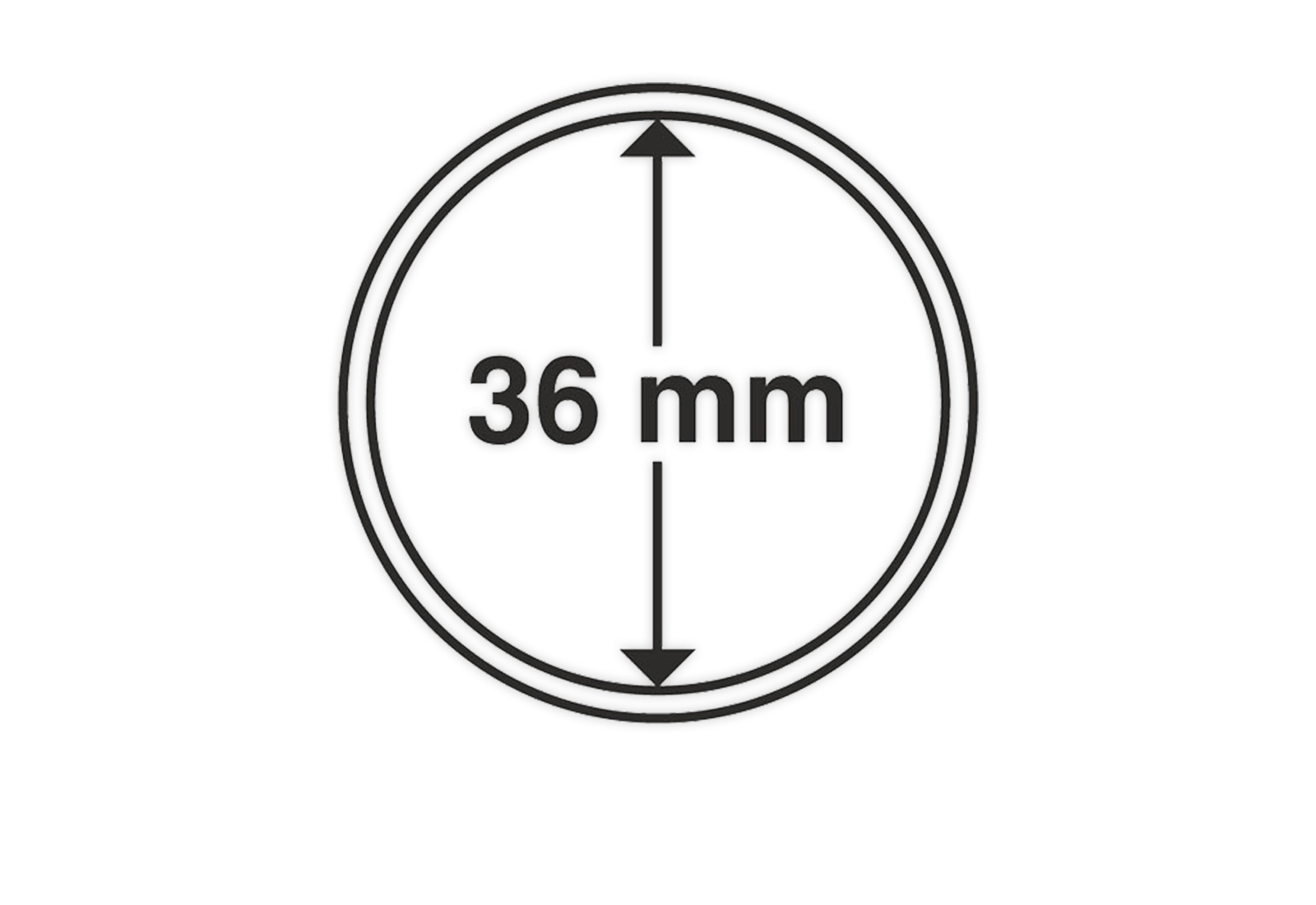 [36 mm] Leuchtturm Münzkapseln im 10er Pack