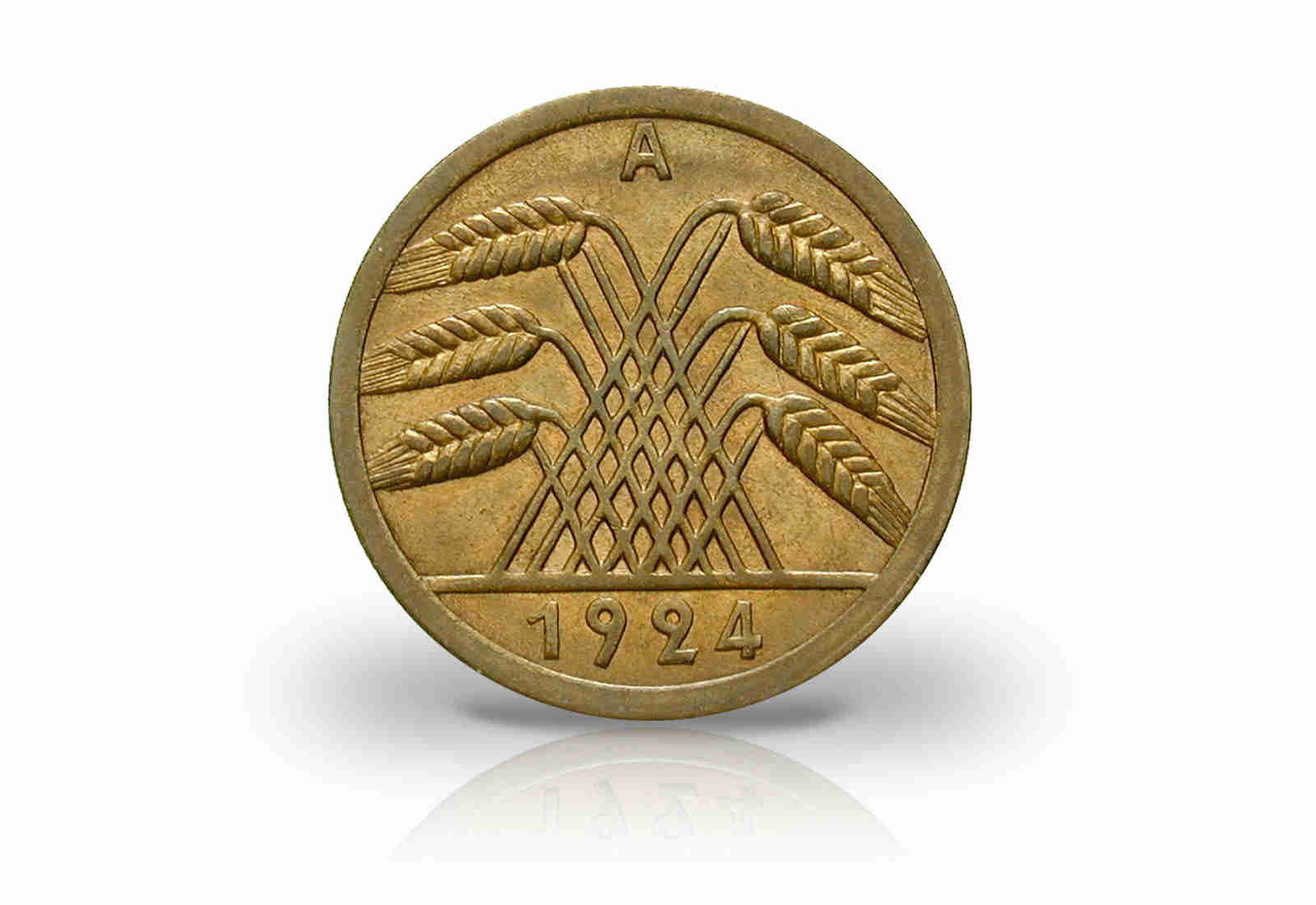 50 Reichspfennig 1924 Weimarer Republik Jaeger-Nr. 318