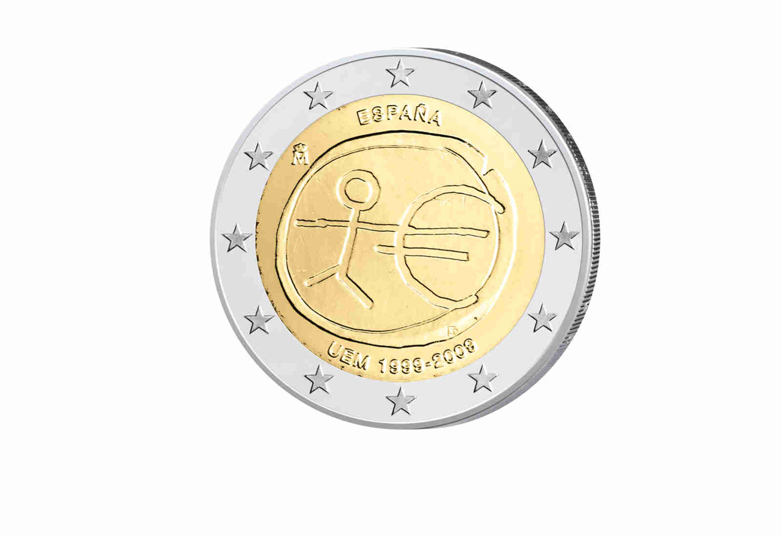 2 Euro 2009 Spanien 10 Jahre Wirtschafts- und Währungsunion