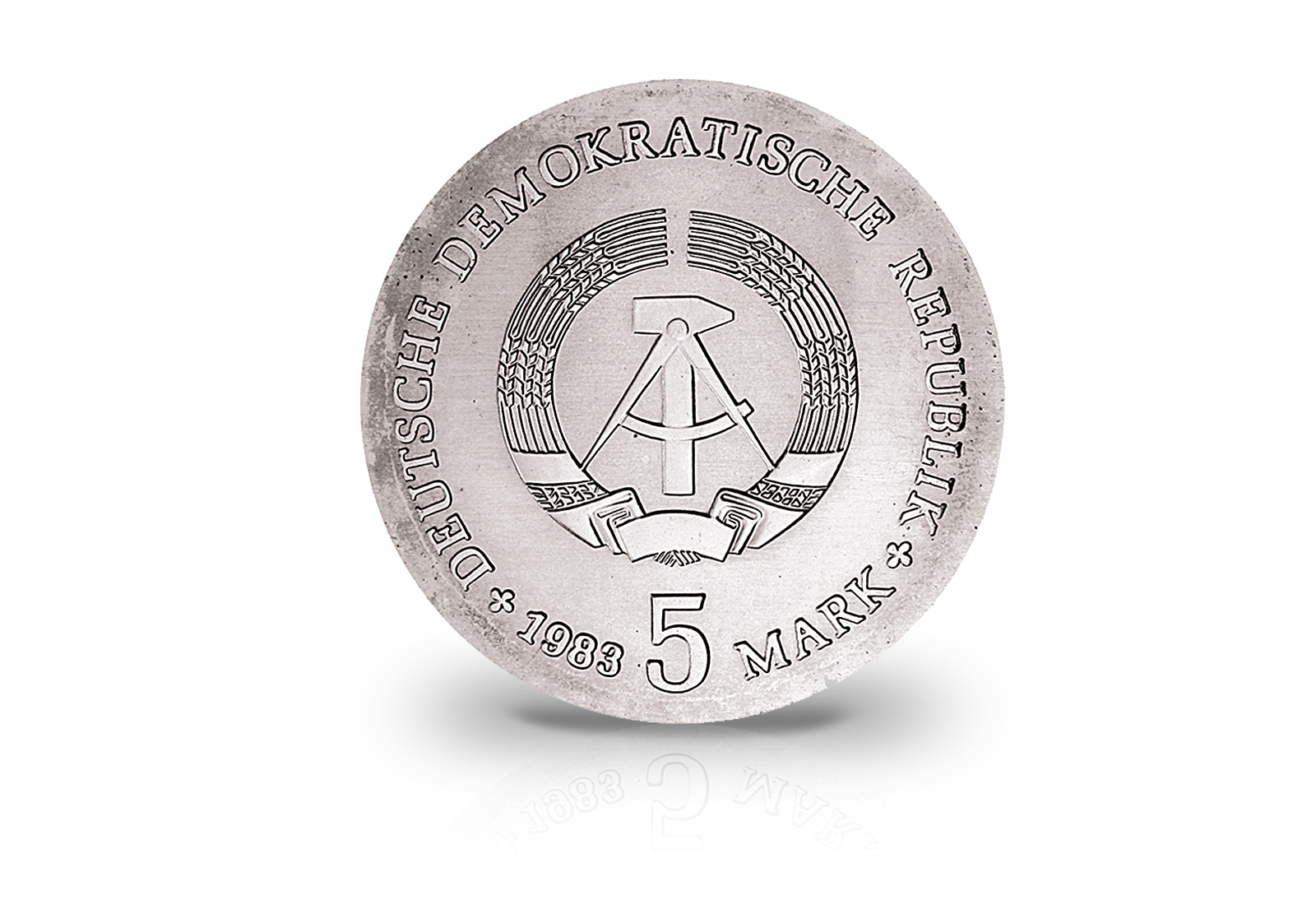 5 Mark 1983 DDR 125. Geburtstag Max Planck