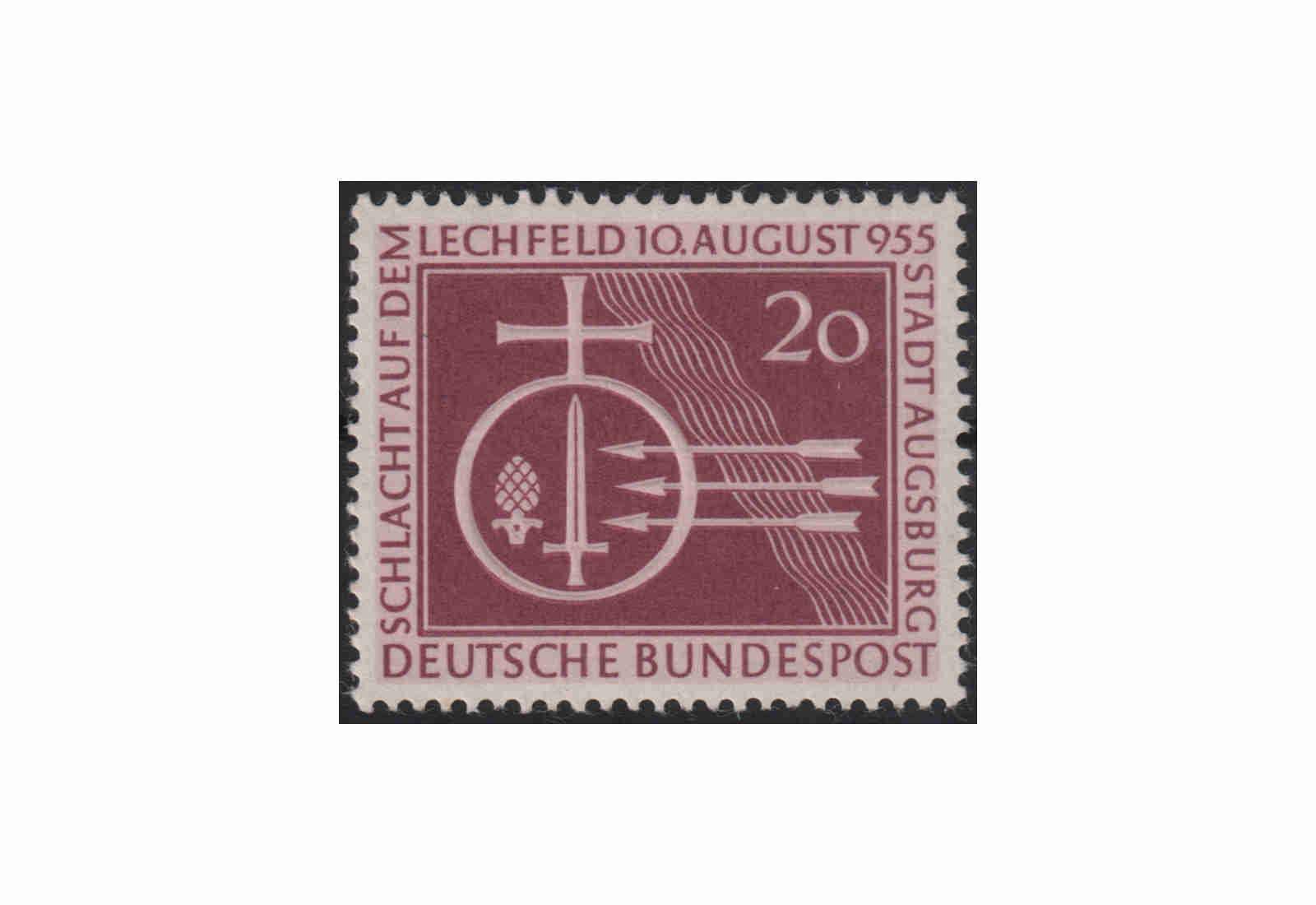 Briefmarke BRD 1000. Jahrestag der Schlacht auf dem Lechfeld Michel-Nr. 216 postfrisch