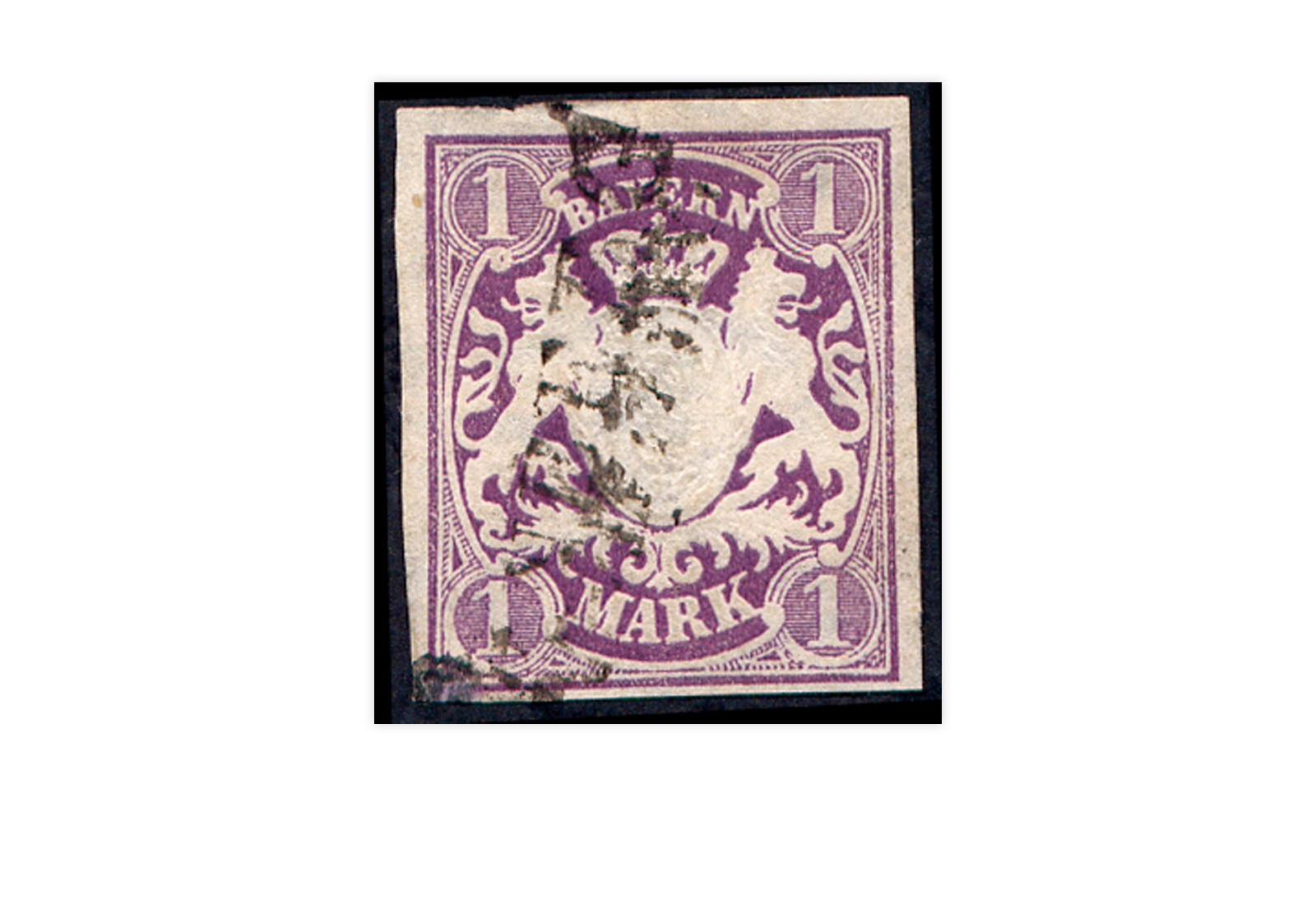 Briefmarke Altdeutschland Bayern Freimarke 1874 Michel-Nr. 30 gestempelt