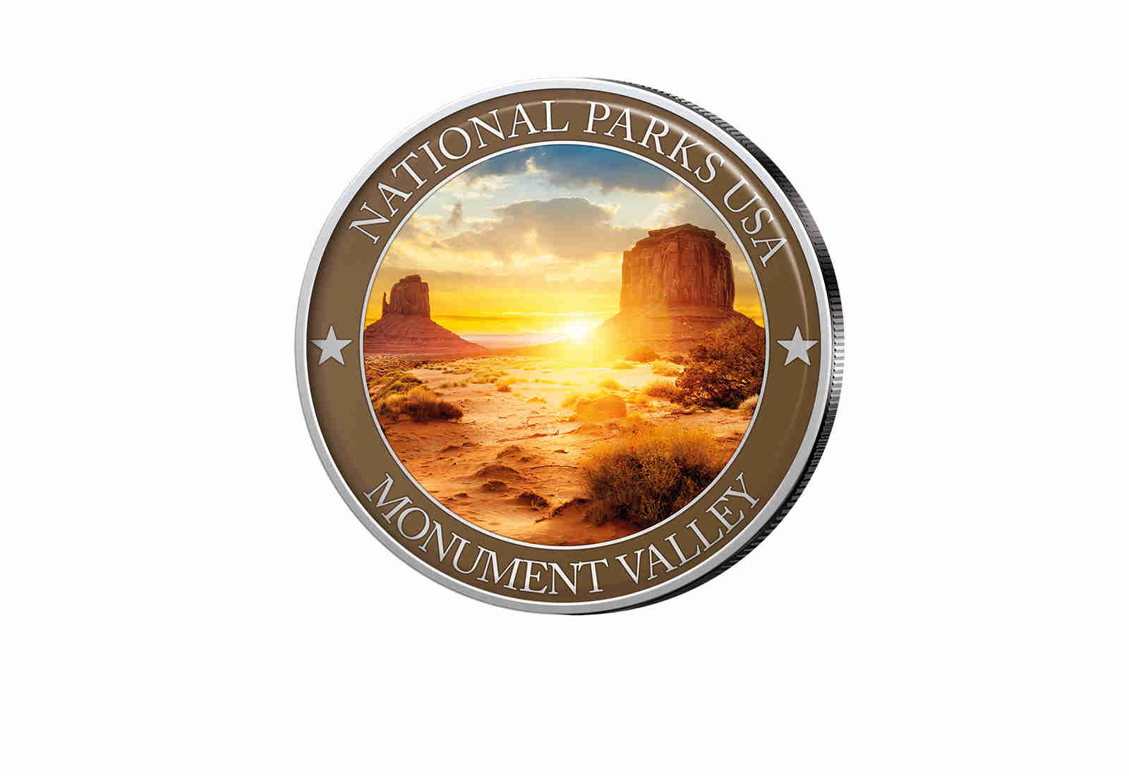 1/2 Dollar USA Monument Valley Serie National Parks USA mit Farbapplikation