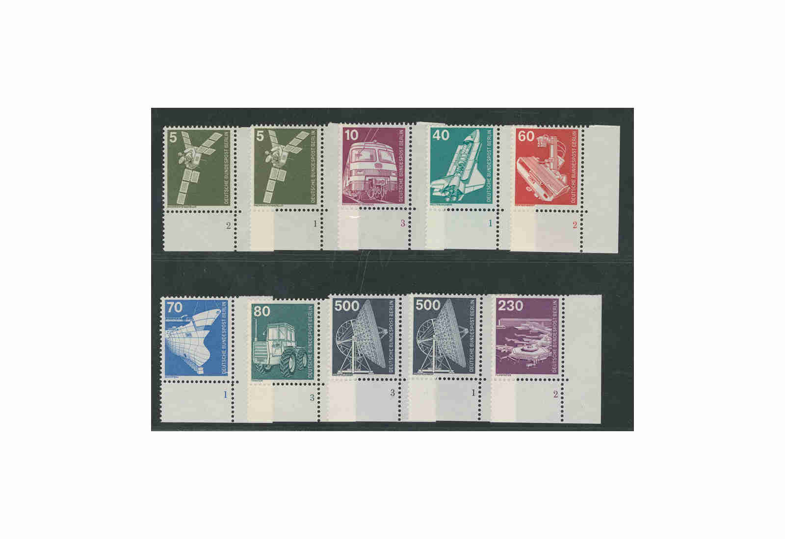 Briefmarke Berlin Industrie und Technik 1975-1982 Michel-Nr. 494/507 postfrisch FN