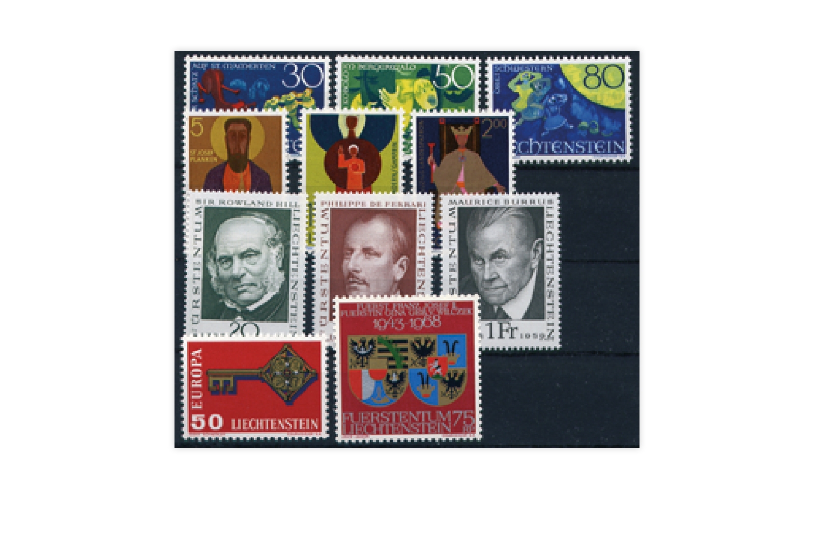 Liechtenstein Jahrgang 1968 postfrisch