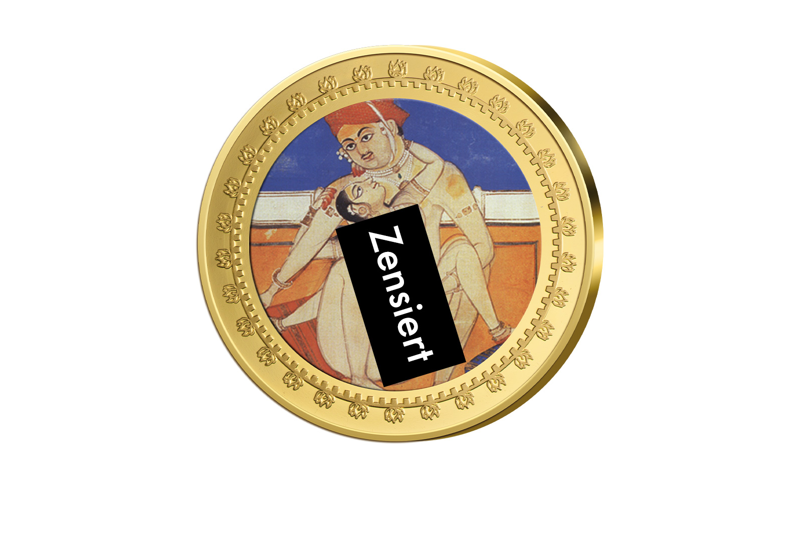 Kamasutra Farbapplikation Kuhstellung