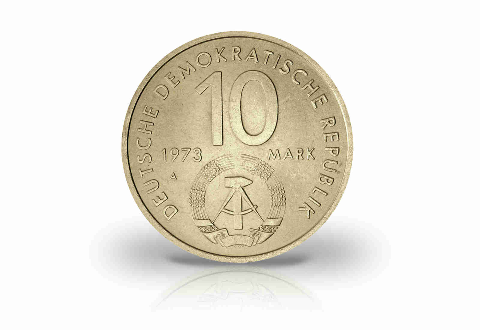 10 Mark Gedenkmünze 1973 DDR Weltspiele Jugend Jaeger-Nr. 1545
