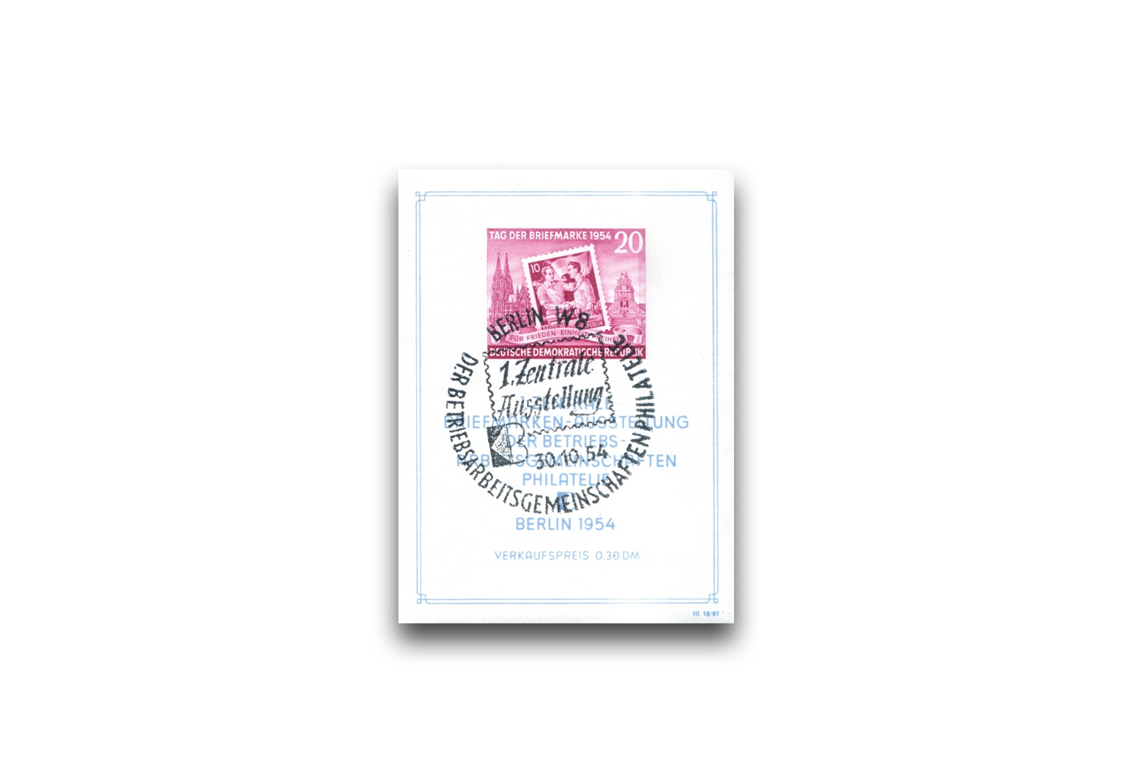 DDR Block 10 gestempelt