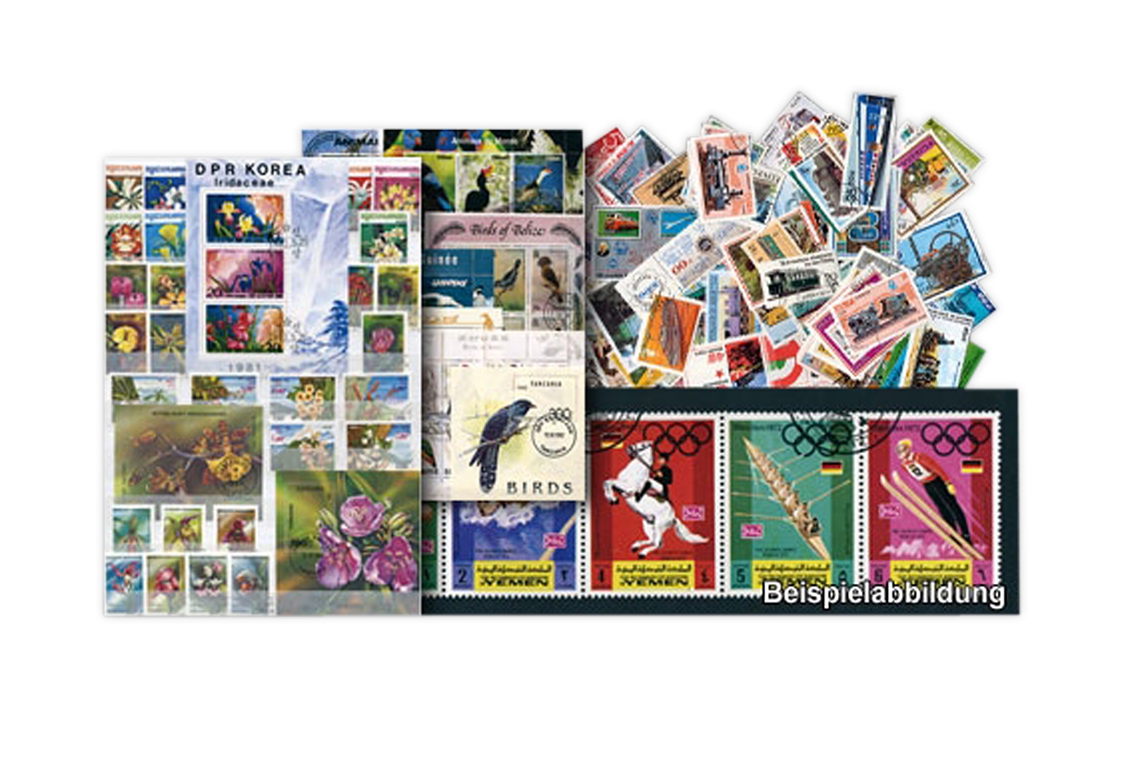 Briefmarken Motive Rotkreuz und Halbmond 100 verschiedene Marken