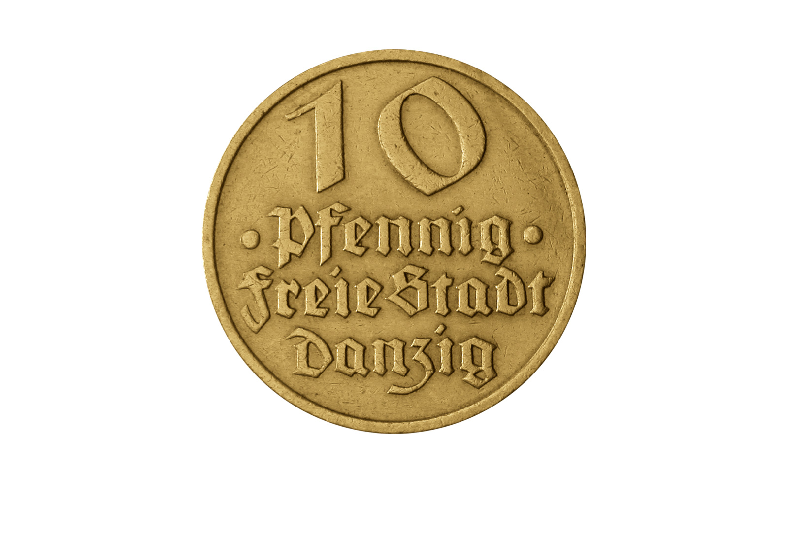 10 Pfennig 1932 Danzig Pomuchel Jaeger-Nr. D13