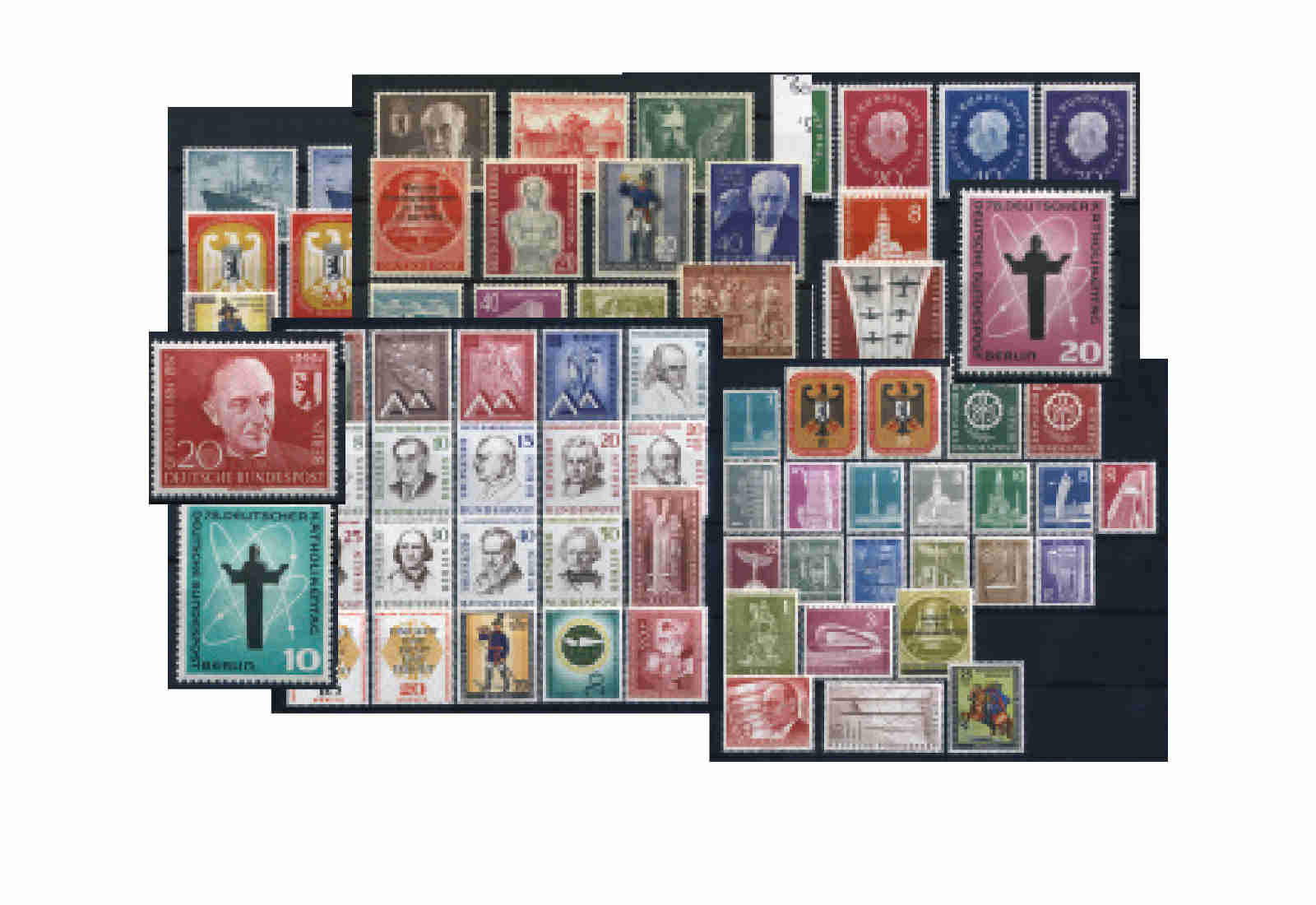 Berlin Jahrgänge 1954-1959 komplett Michel Nr. 115-190 gestempelt
