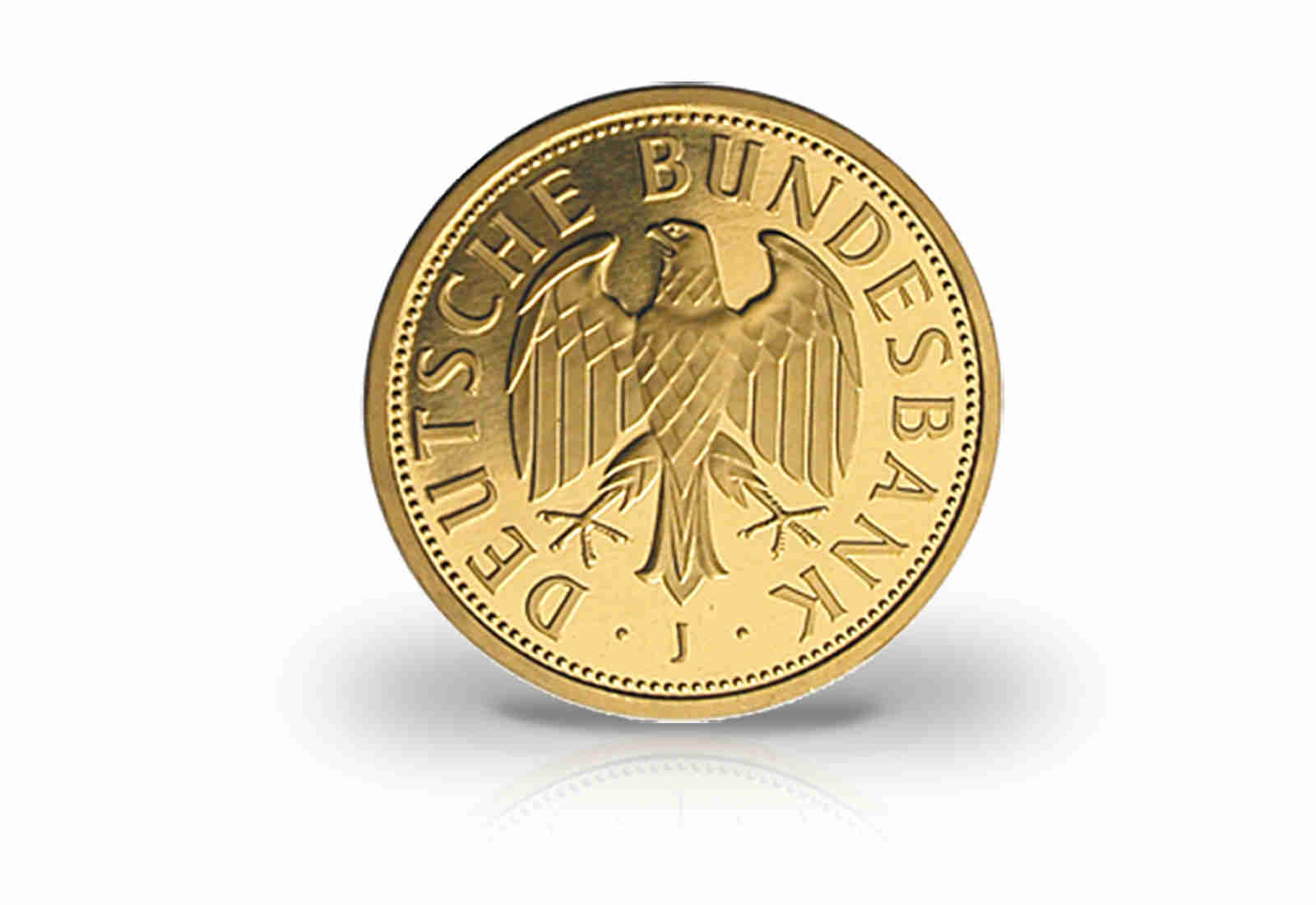 BRD 1 DM Goldmünze 2001 Prägestätte J