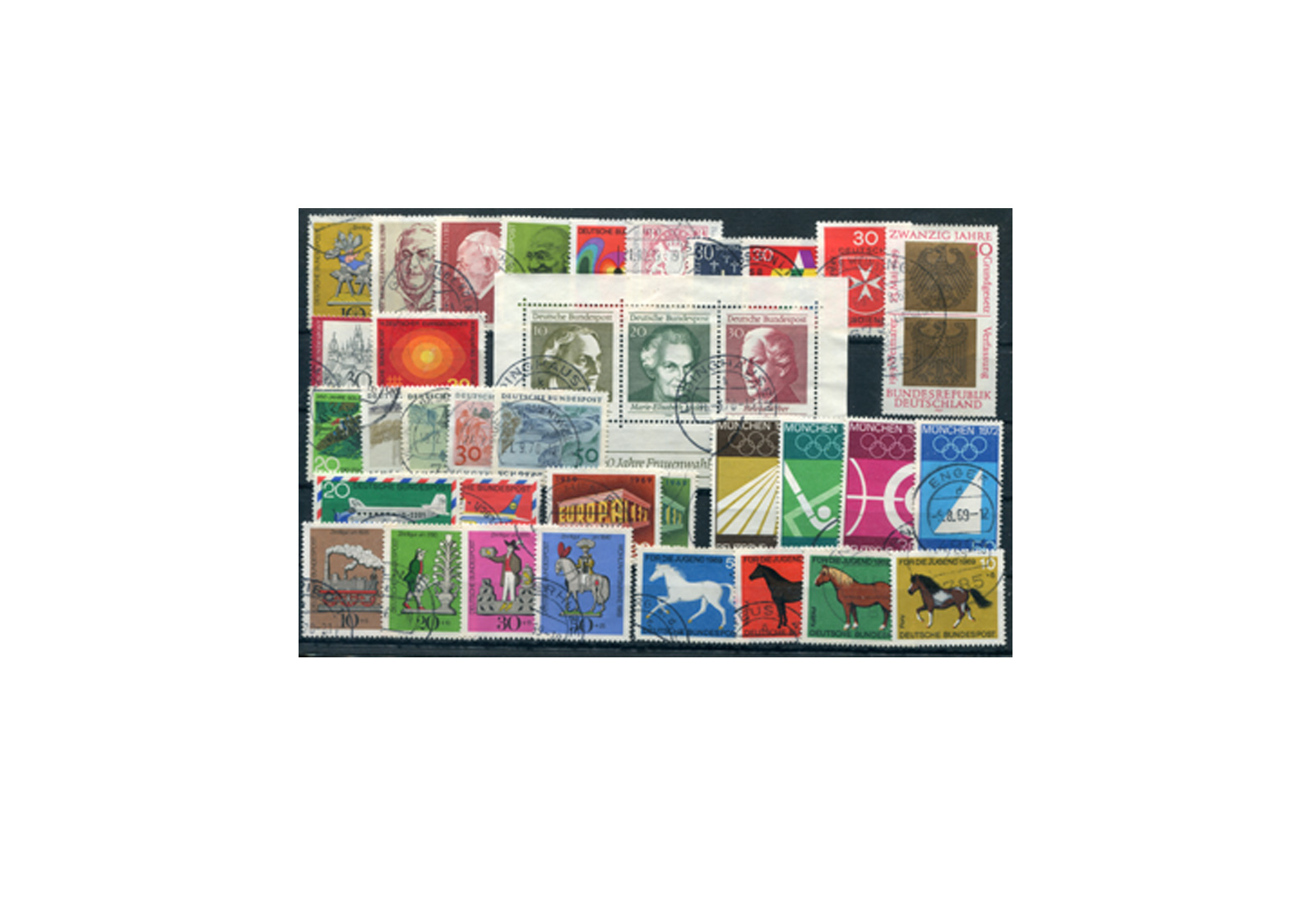 BRD Jahrgangsatz 1969 Mi.Nr. 576-611 gestempelt