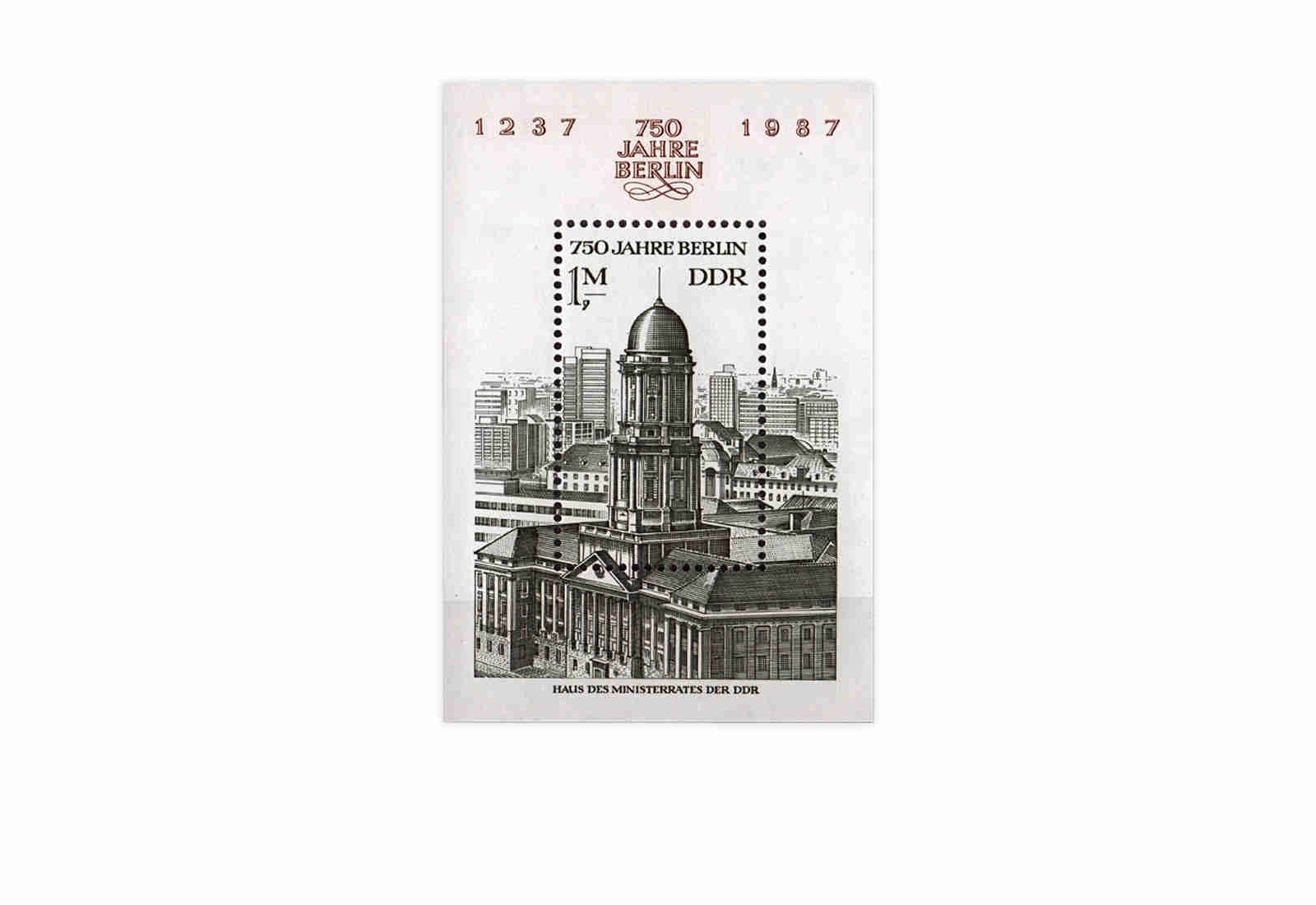 DDR Block 84 750 Jahre Berlin 1986 gestempelt