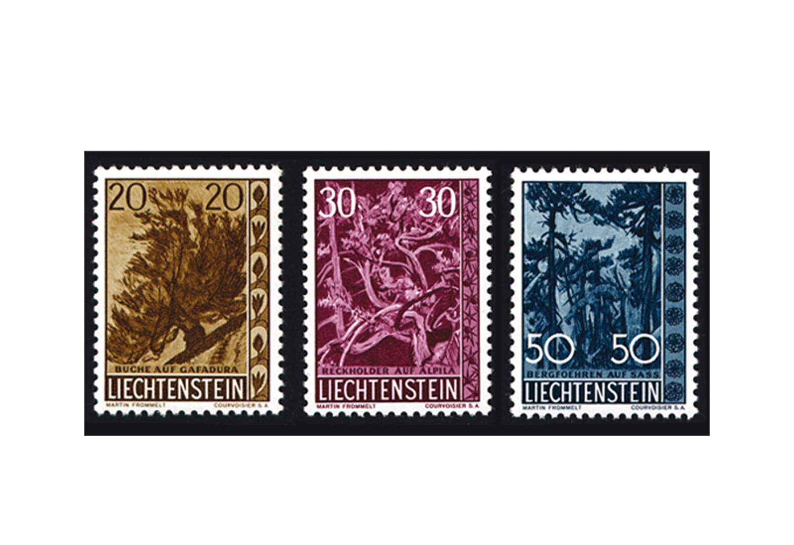 Liechtenstein Frühausgaben Michel 399 / 401 postfrisch