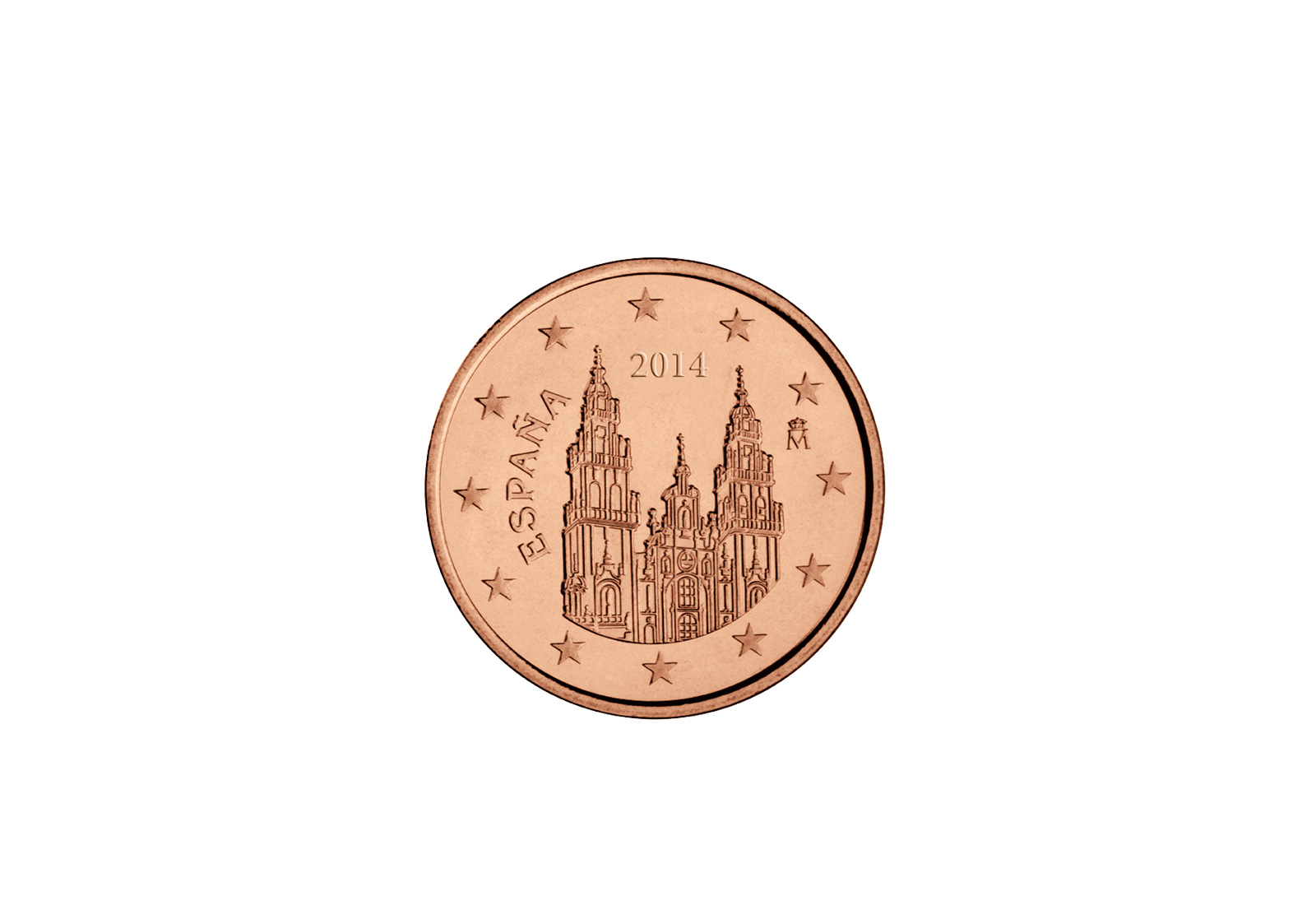 1 Cent 2014 Spanien  bfr. Kathedrale v. Santiago