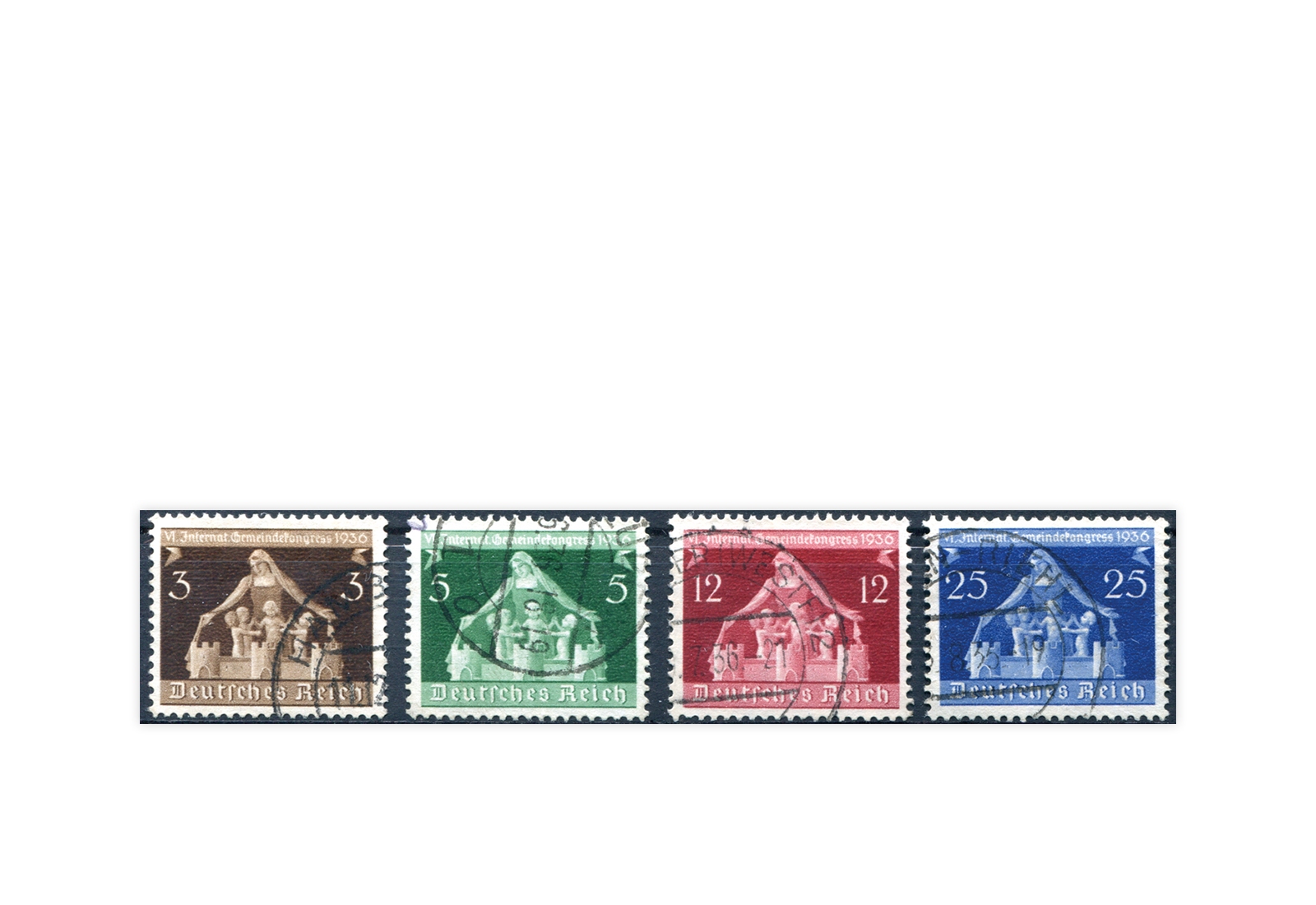 Deutsches Reich Mi.Nr. 617/20 gestempelt