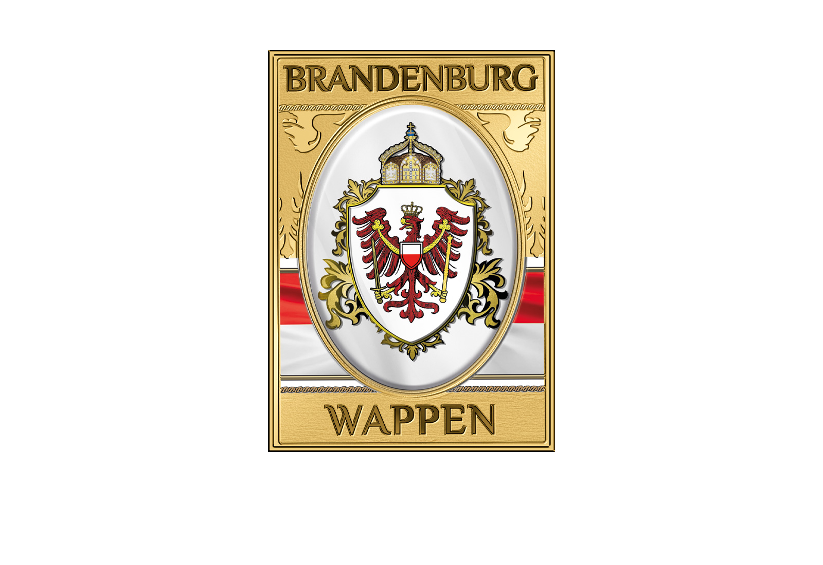 Goldmünze 999/1000 Gold Wappen Brandenburg