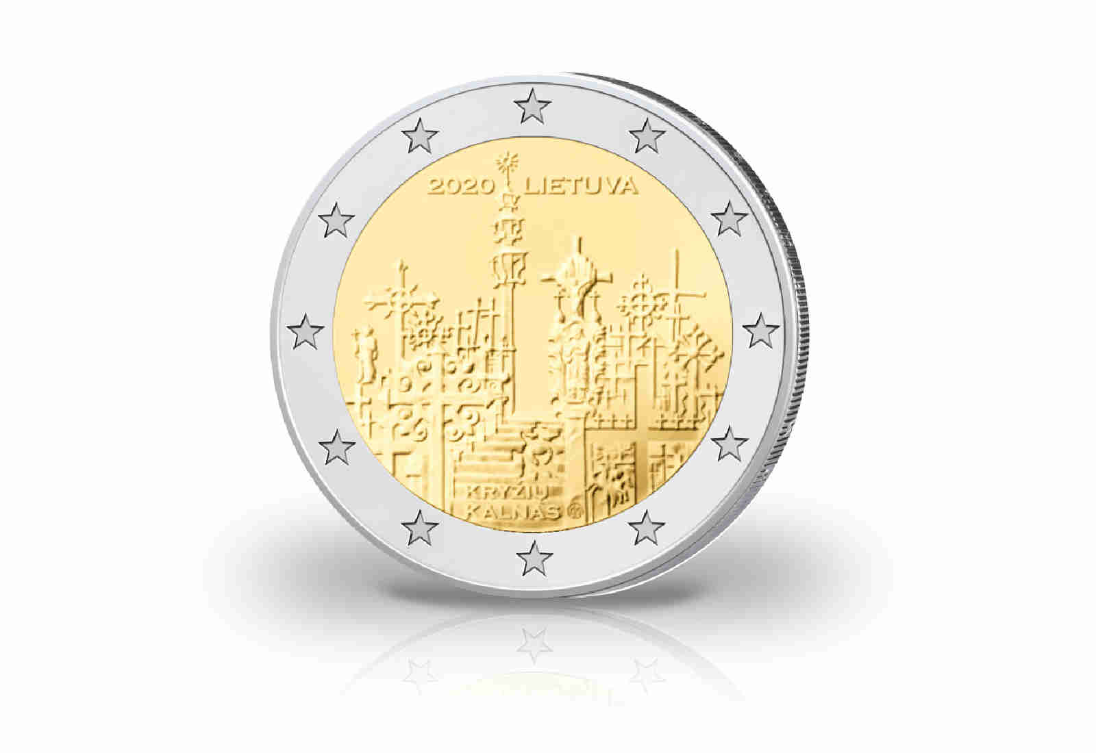 2 Euro 2020 Litauen Berg der Kreuze