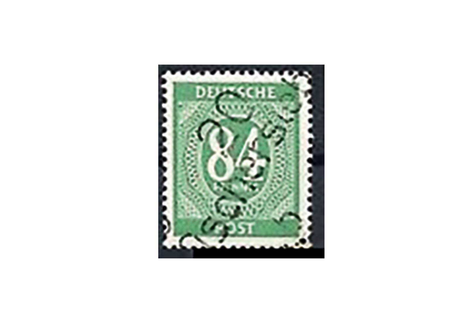 SBZ Bezirkshandstempel - Ziffernausgaben 1948 Michel Nr. I x gestempelt geprüft