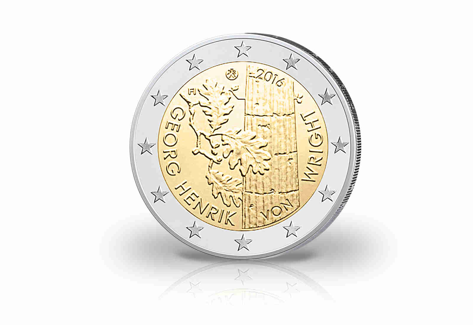 2 Euro 2016 Finnland Gedenkmünze 100. Geburtstag Georg Henrik von Wright
