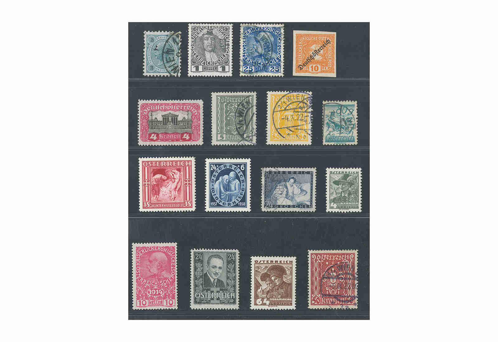 Briefmarken Sammlung Österreich inkl. Ignatz Seipel 1932 Michel-Nr. 544 gestempelt