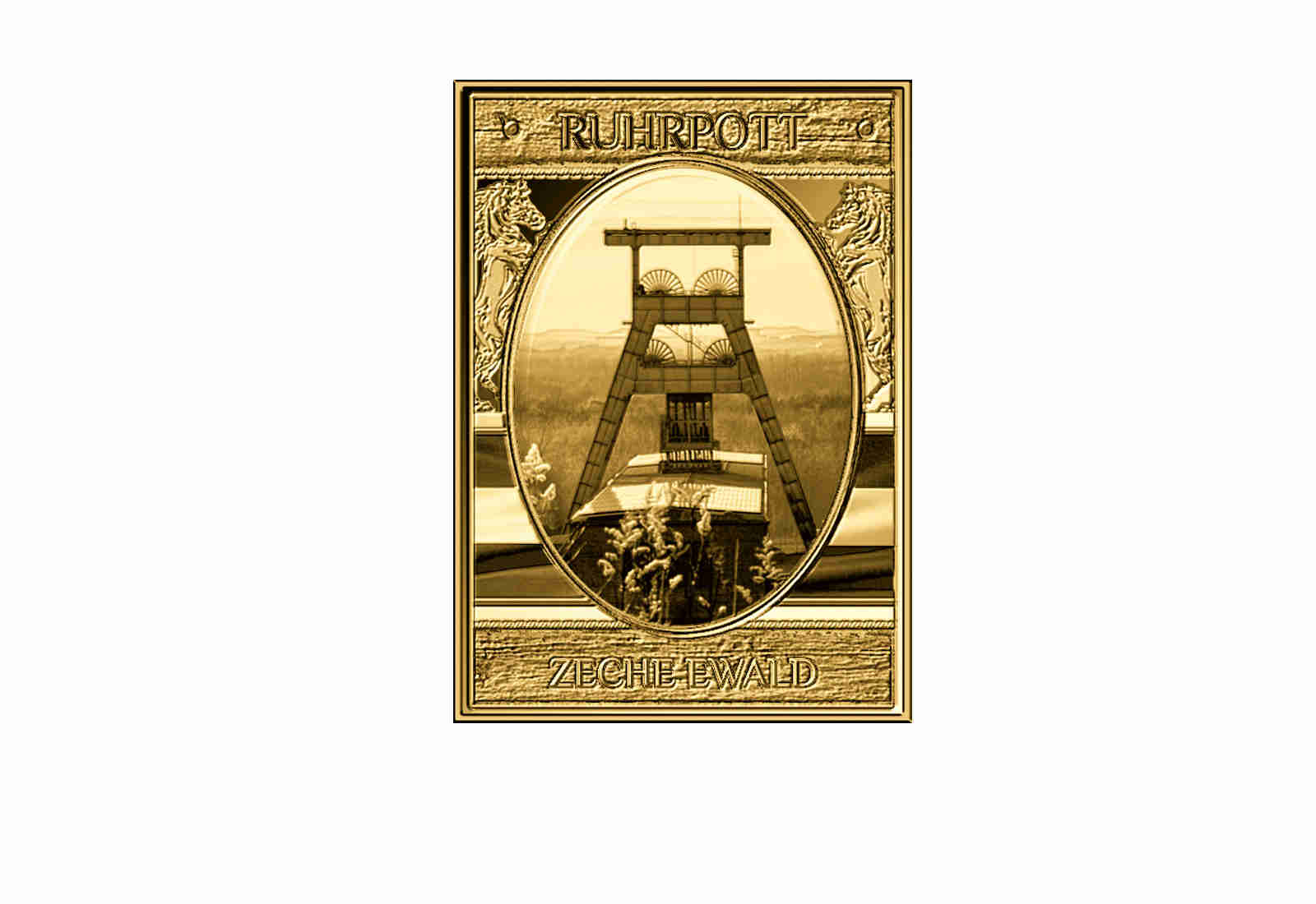 Goldbarren Zeche Ewald - NRW Ruhrpott 999/1000 Gold