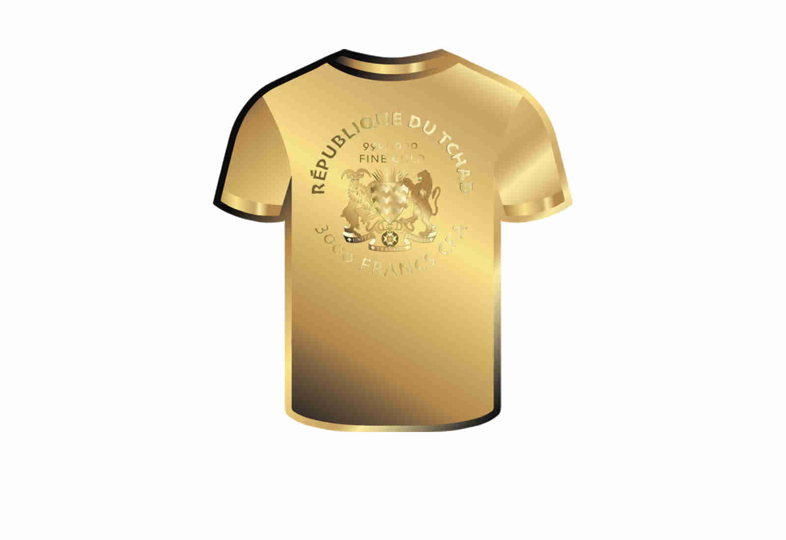 Goldmünze Motiv "Trikot Norwegen" 999/1000 Gold im Geschenketui