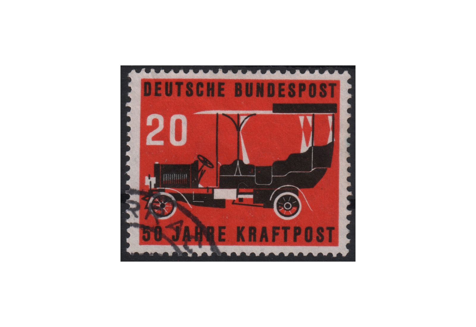BRD 50 Jahre Kraftpost 1955 Mi.Nr. 211 gestempelt