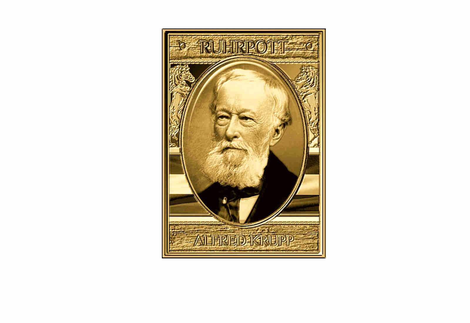 Goldbarren Alfred Krupp - NRW Ruhrpott 999/1000 Gold