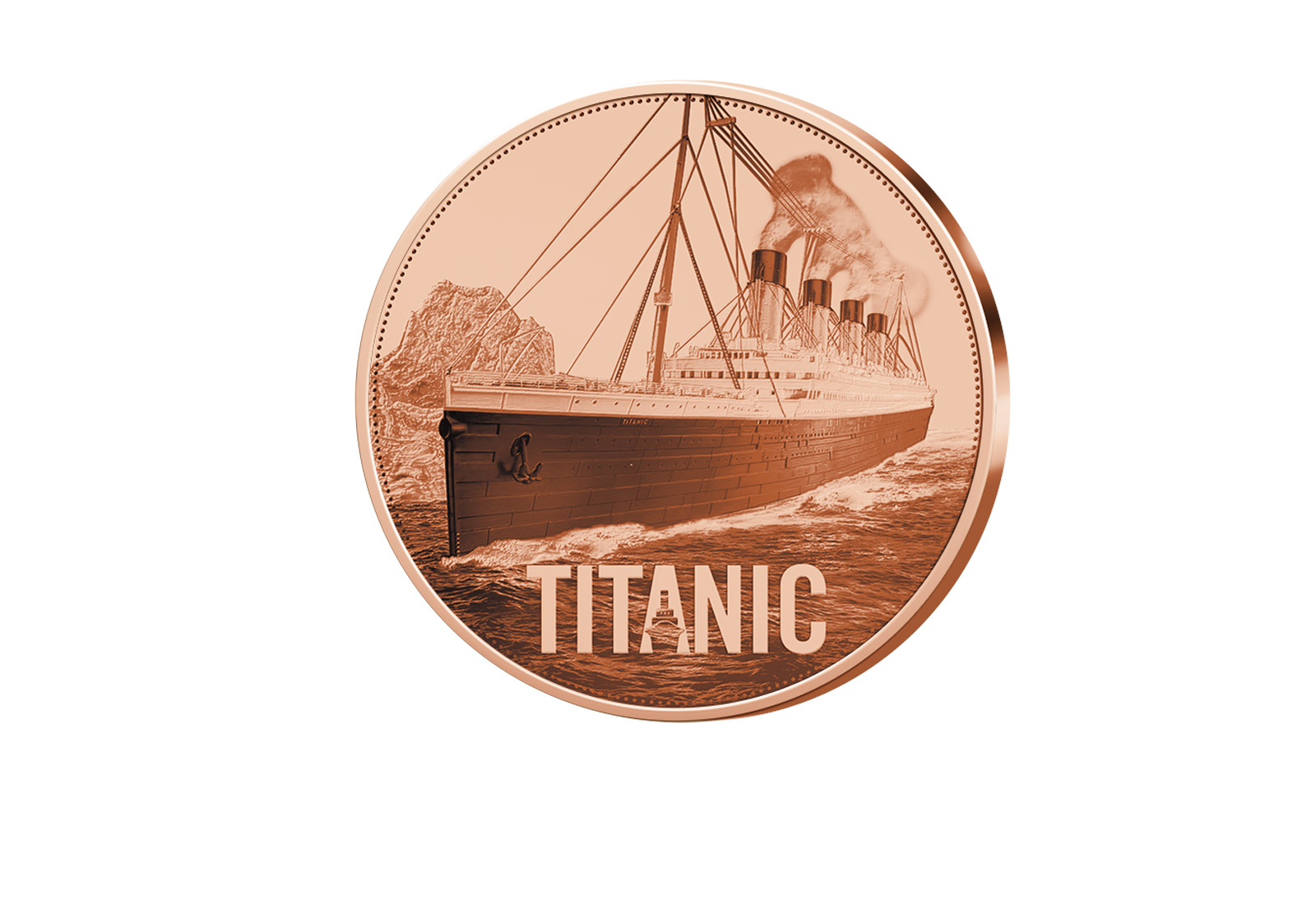 1 oz Kupferausgabe Titanic - 250 Jahre USA