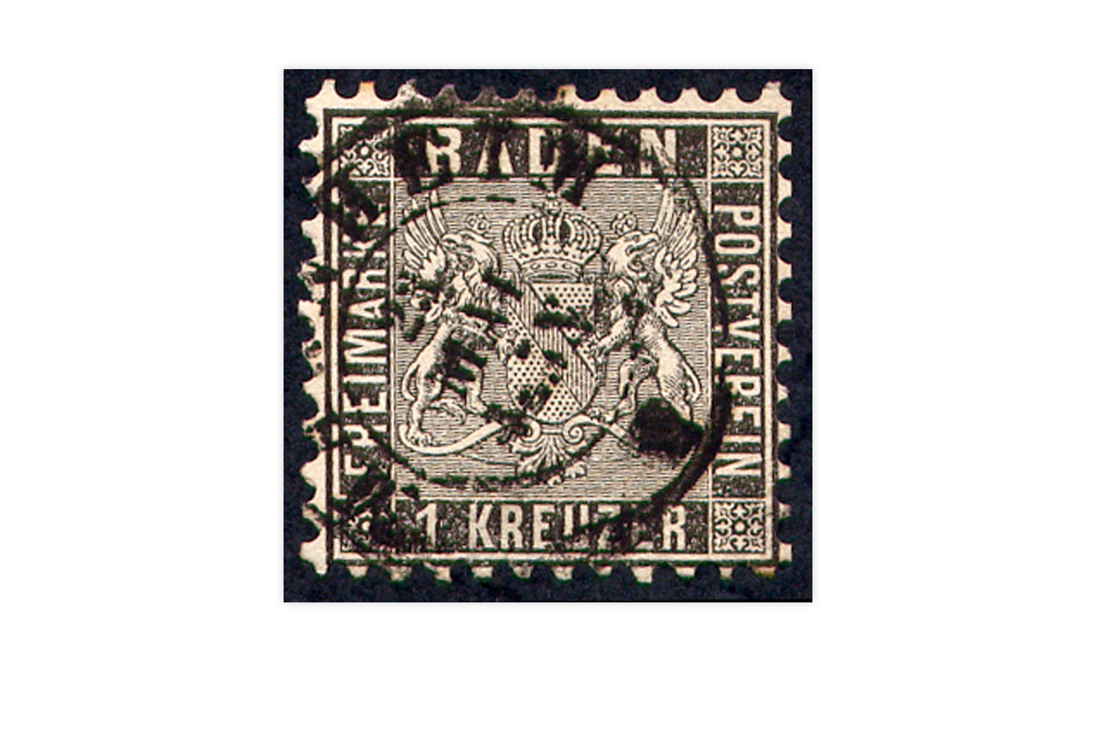 Briefmarke Altdeutschland Baden Freimarke 1863 Michel-Nr. 13 a gestempelt 
 