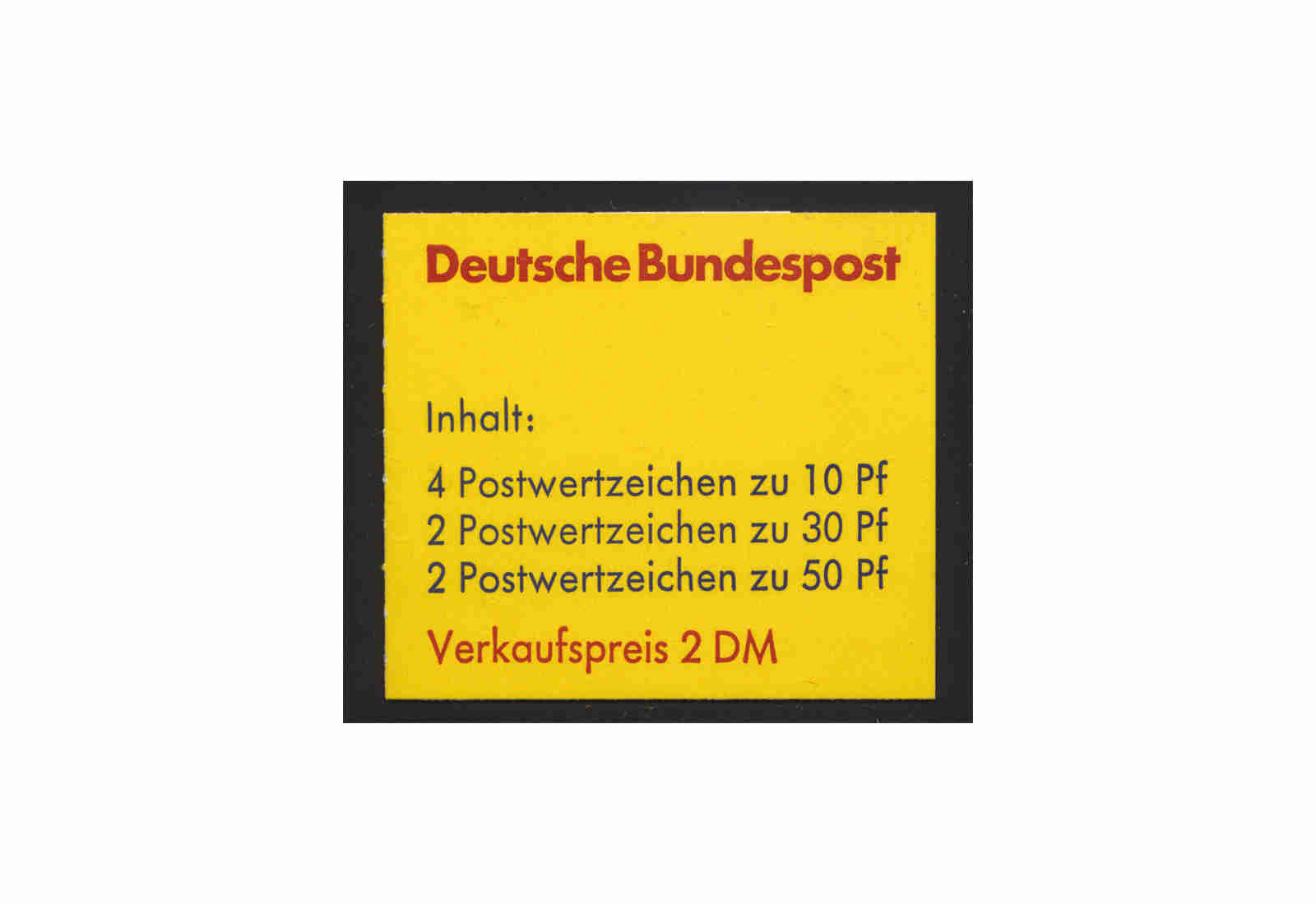 BRD Markenheftchen 21 Burgen und Schlösser 1977