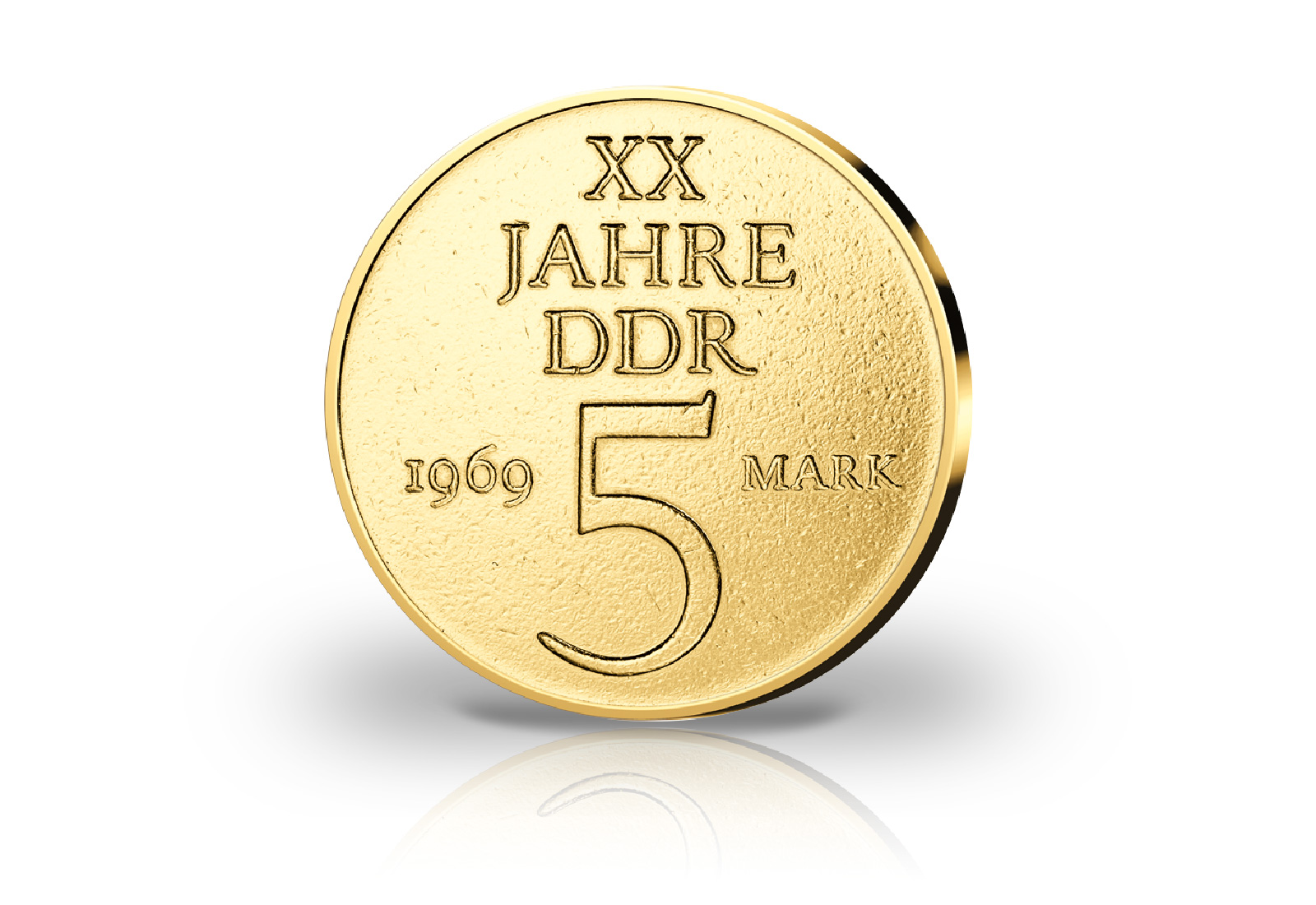 5 Ost-Mark mit Farbapplikation Die Aktuelle Kamera DDR Ostalgie Serie