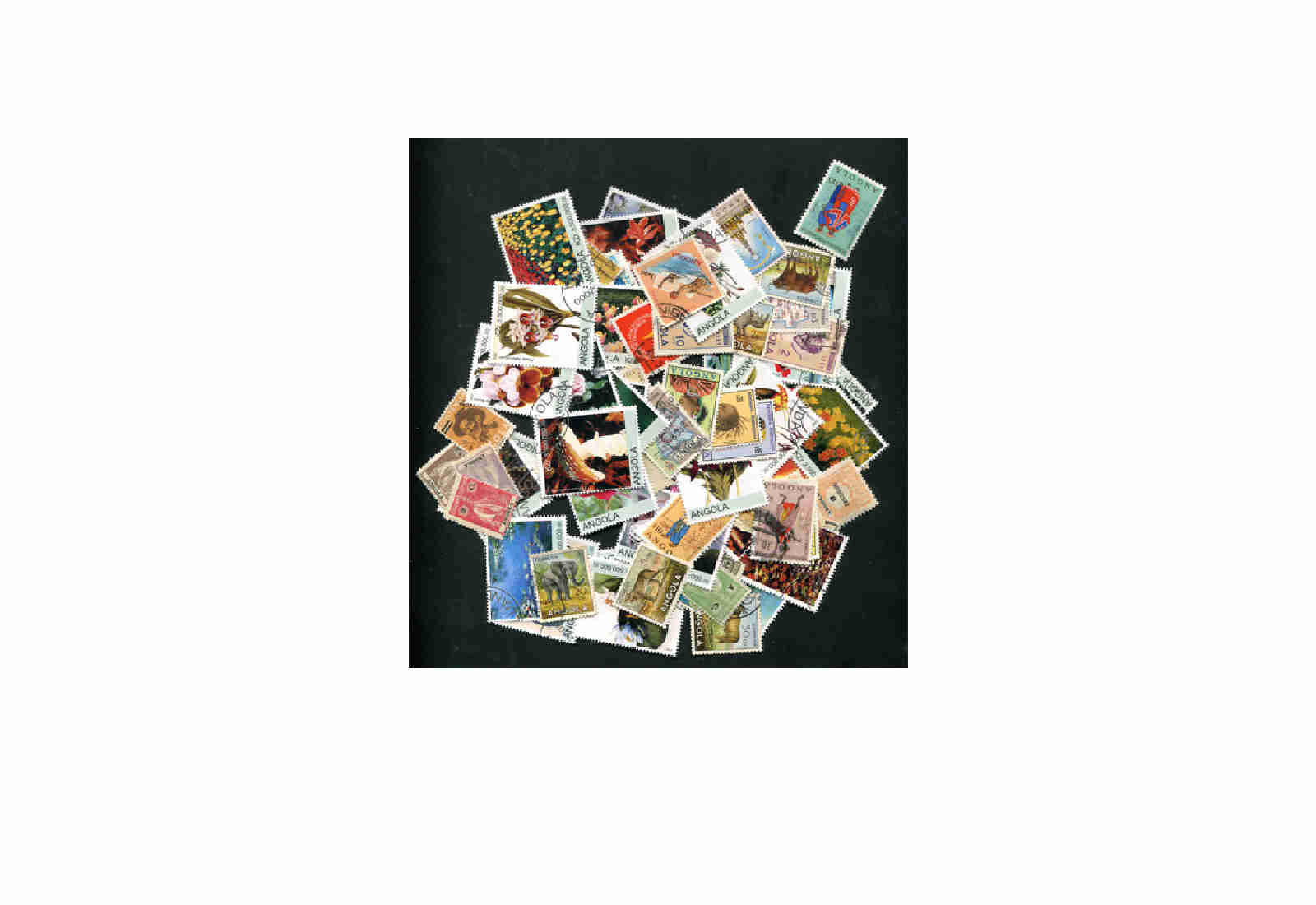 Briefmarken Angola 100 verschiedene Marken