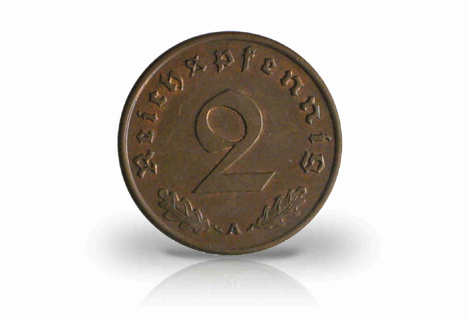 2 Reichspfennig 1936 Drittes Reich Jaeger-Nr. 362