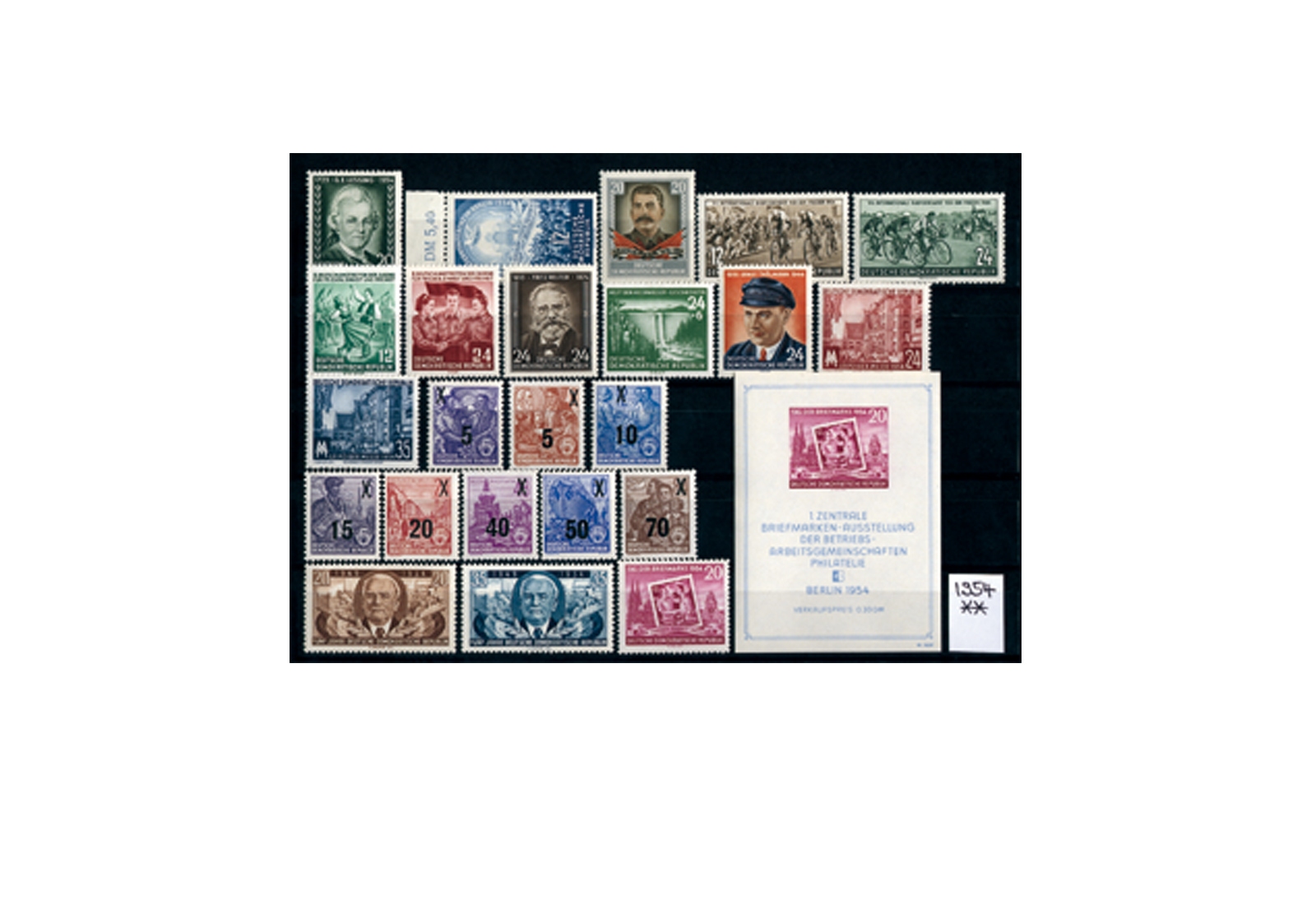 DDR Jahrgang 1954 postfrisch