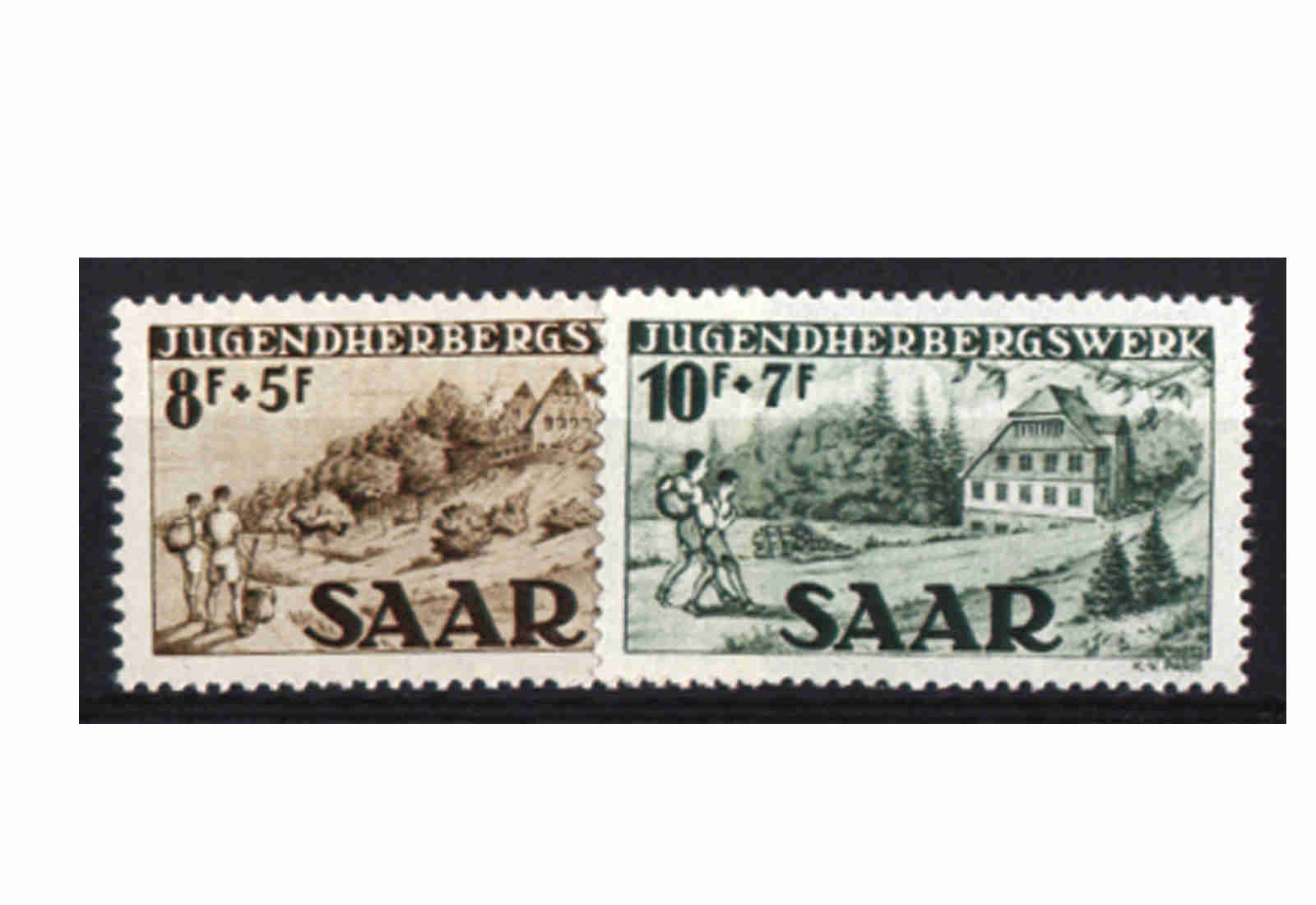 Briefmarke Saar 262/263 gestempelt