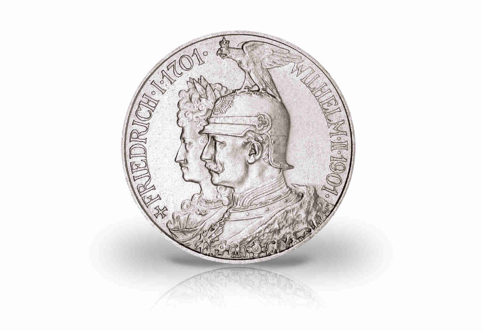 2 Mark 1901 Deutsches Kaiserreich Preußen 200 Jahre Königreich Jaeger-Nr. 105