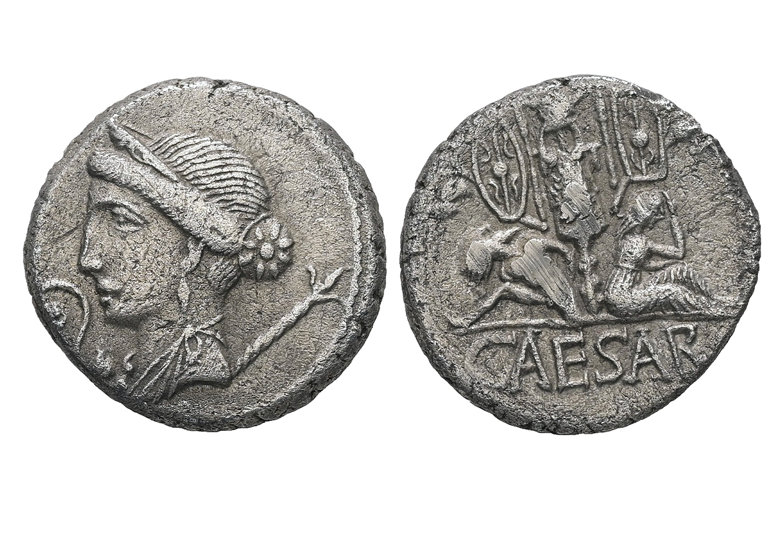 Silberdenare Julius Caesar Sizilien 49-44 v. Chr.
