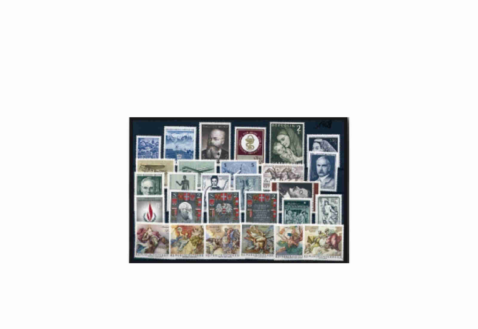 Briefmarken Österreich Jahrgang 1968 Michel-Nr. 1256-1283 gestempelt