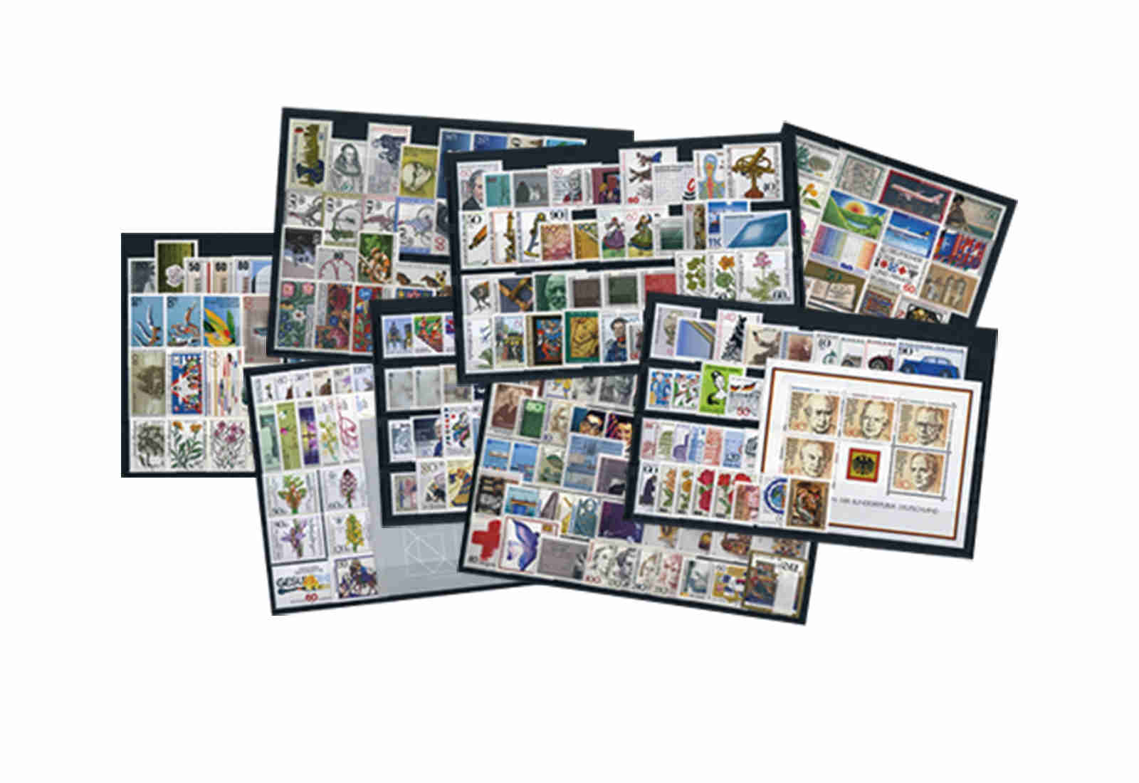 Briefmarken BRD Jahrgänge 1980 bis 1989 komplett Michel-Nr. 1033-1443 gestempelt