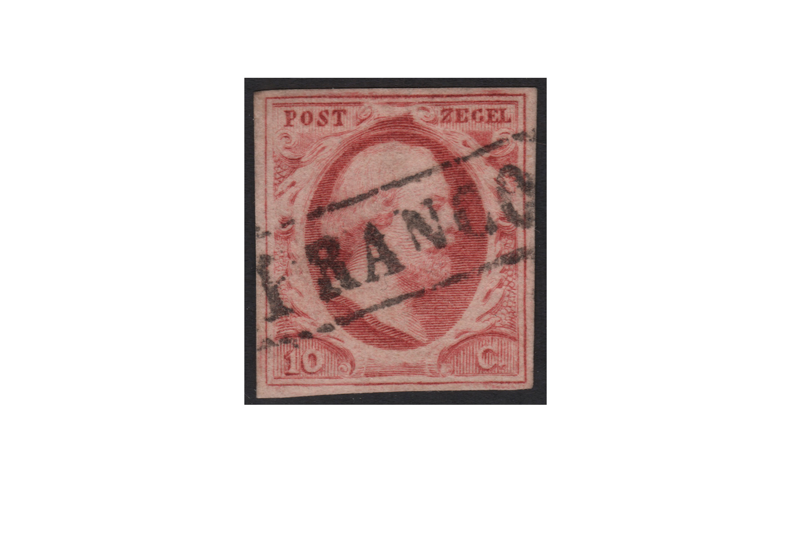 Niederlande Freimarken König Willem III 1852 Michel Nr. 2 gestempelt 