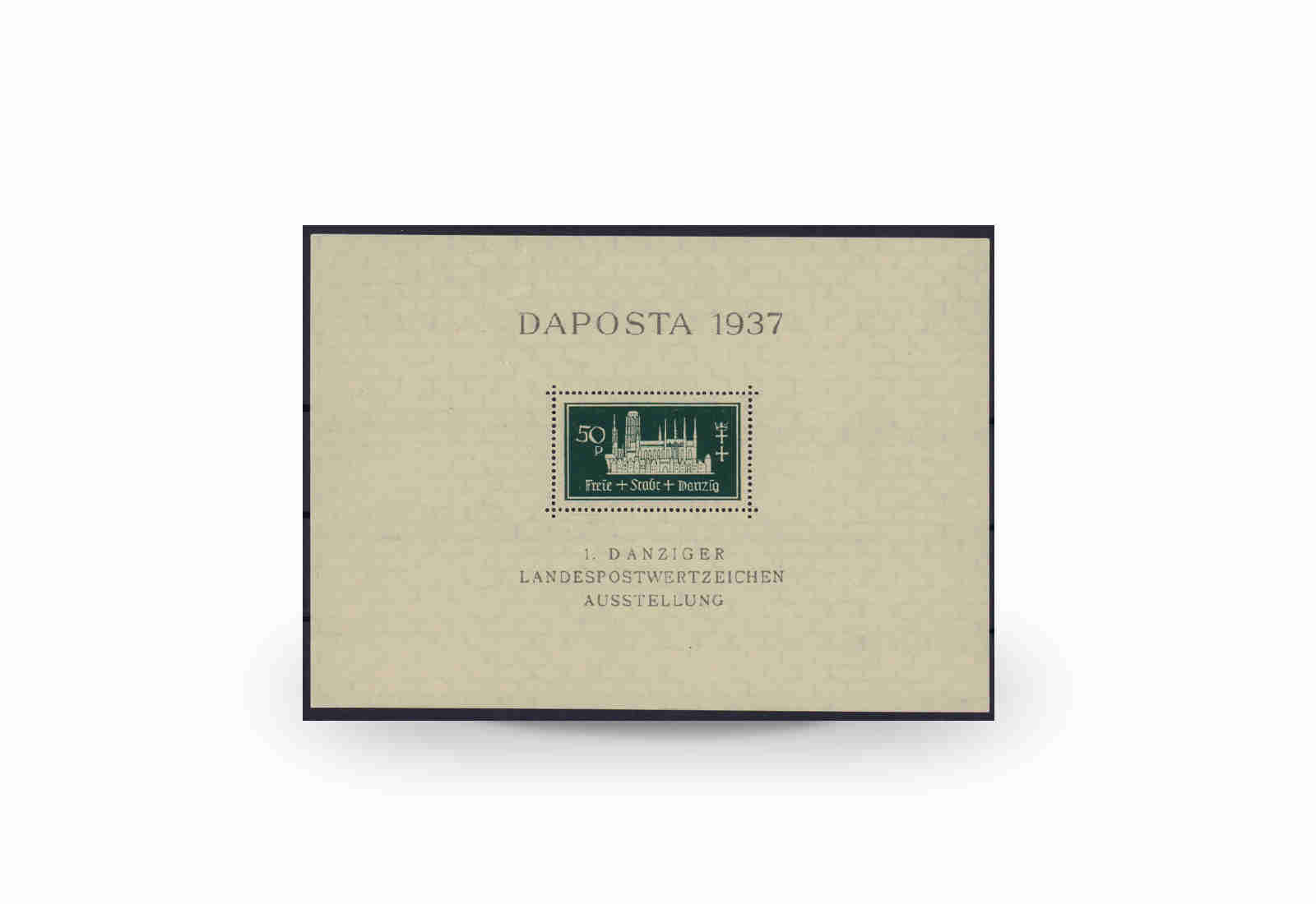 Briefmarken Danzig DAPOSTA 1937 Block 1 b postfrisch