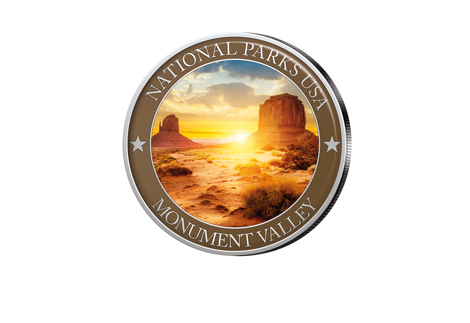 1/2 Dollar USA Monument Valley Serie National Parks USA mit Farbapplikation