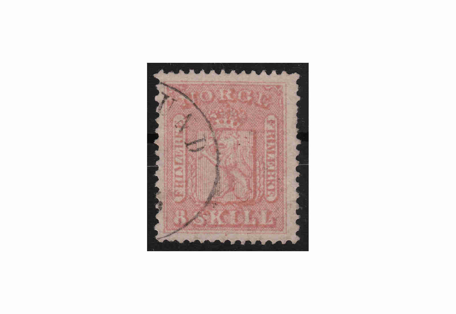 Norwegen Freimarke: Wappen 1867/8 NOR Michel Nr. 15a gestempelt