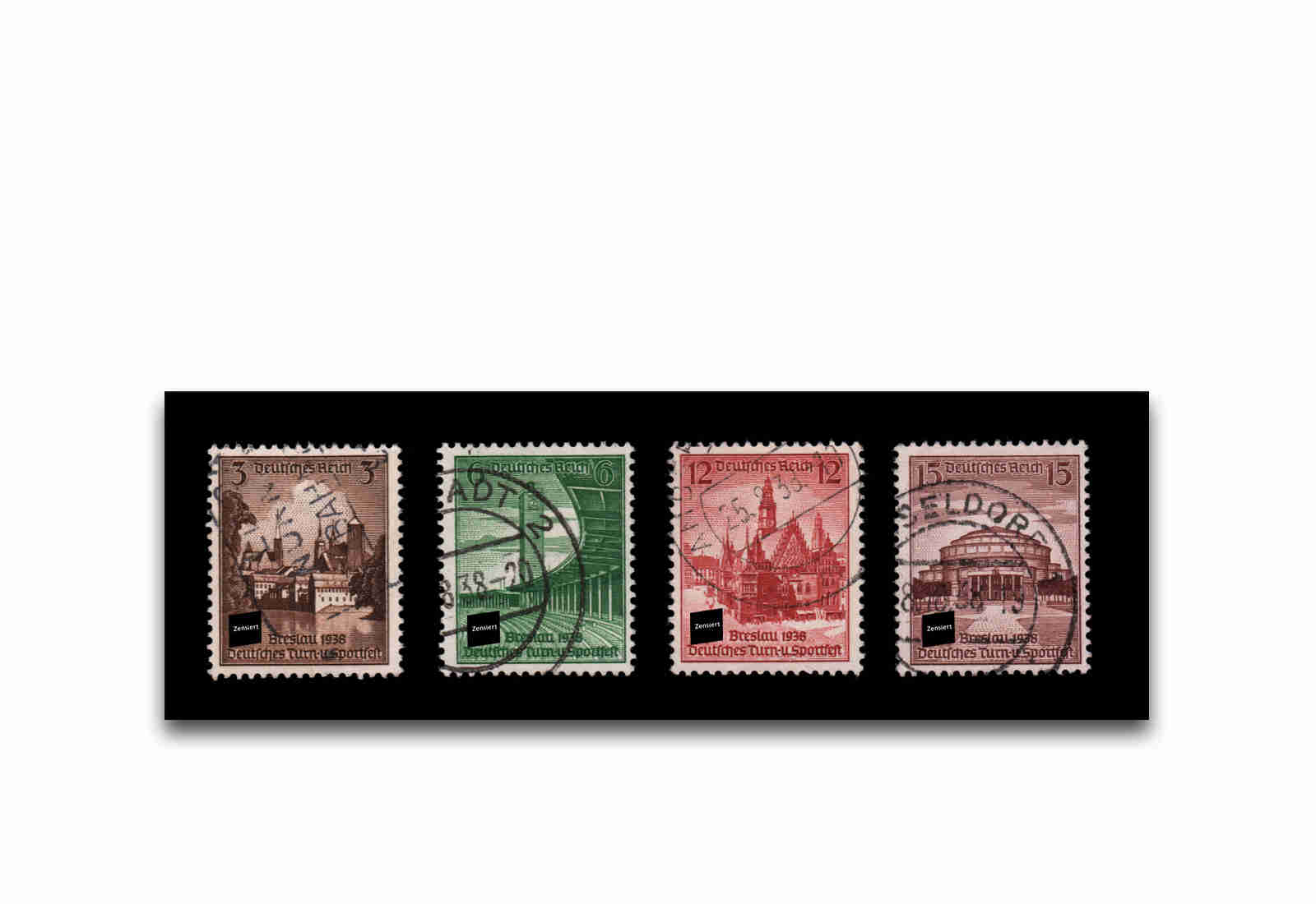 Deutsches Reich Mi.Nr. 665/68 gestempelt